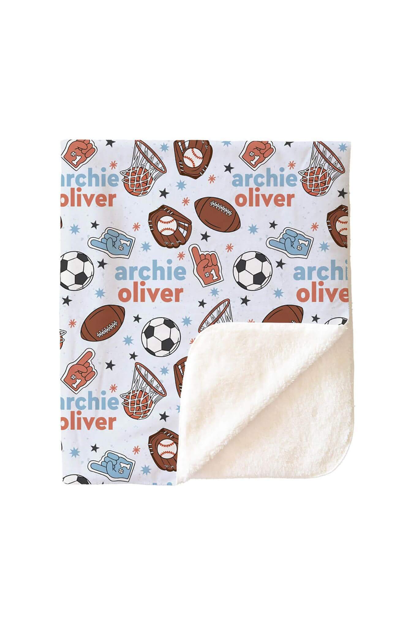 Half Time Personalized Kids Blanket - Image 3