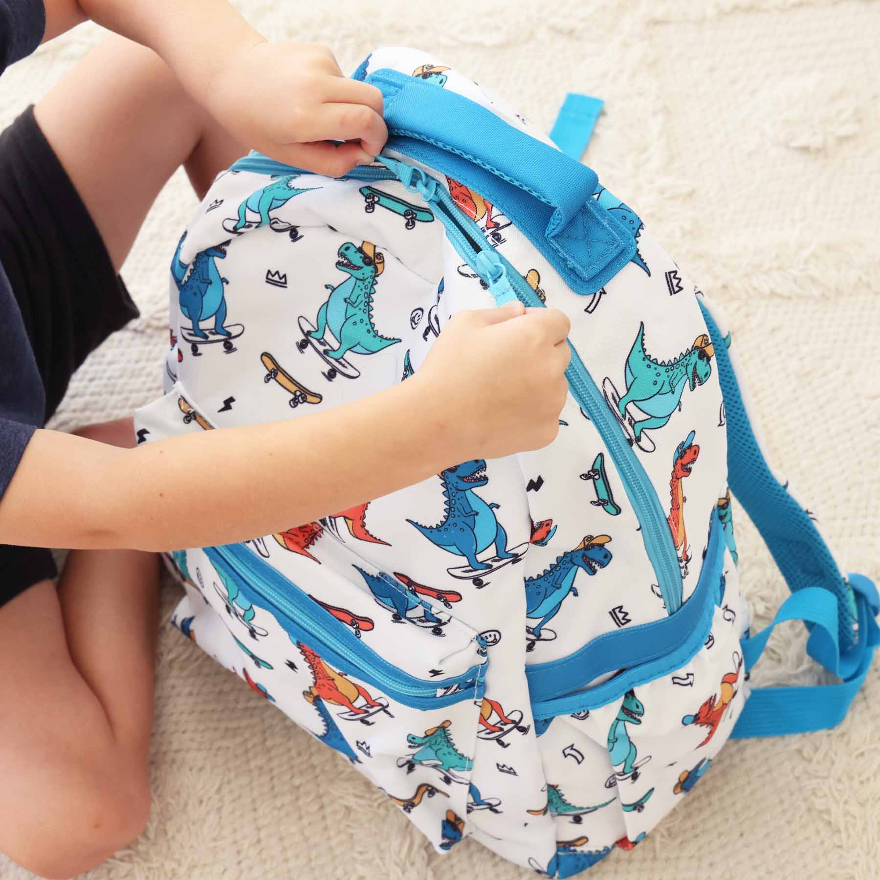Kids Embroidered Backpack | Totally T-Rex - Image 17