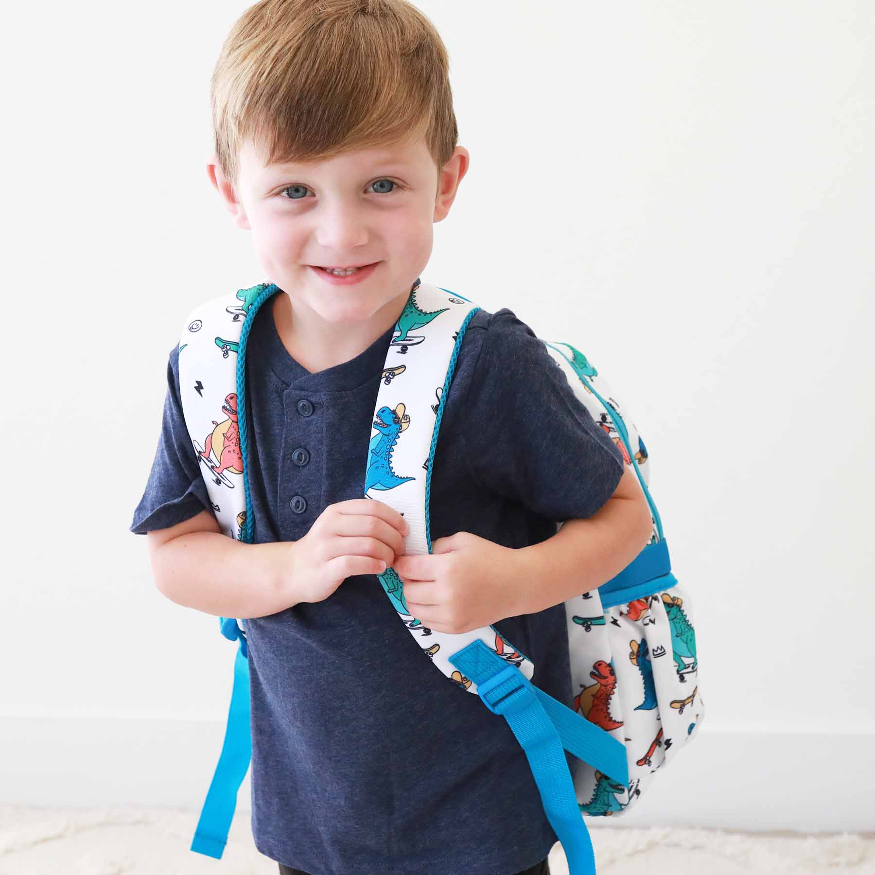 Kids Embroidered Backpack | Totally T-Rex - Image 5