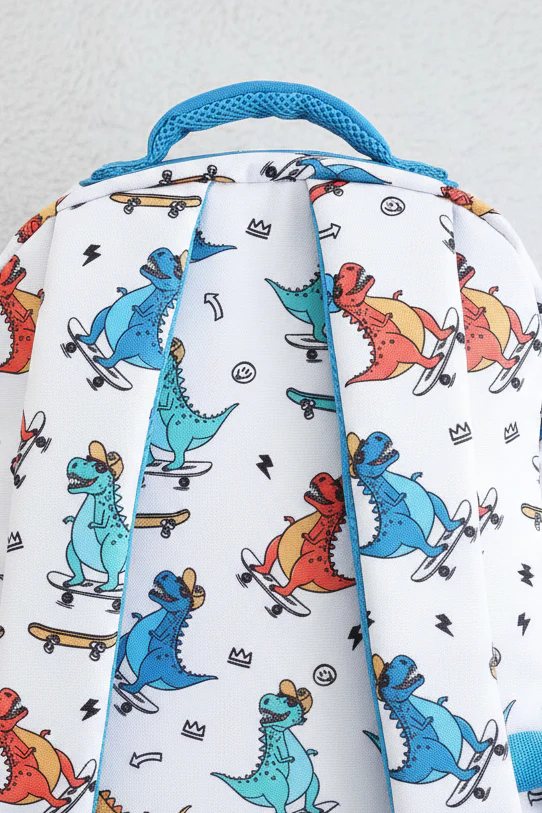 Kids Embroidered Backpack | Shark Attack - Image 3