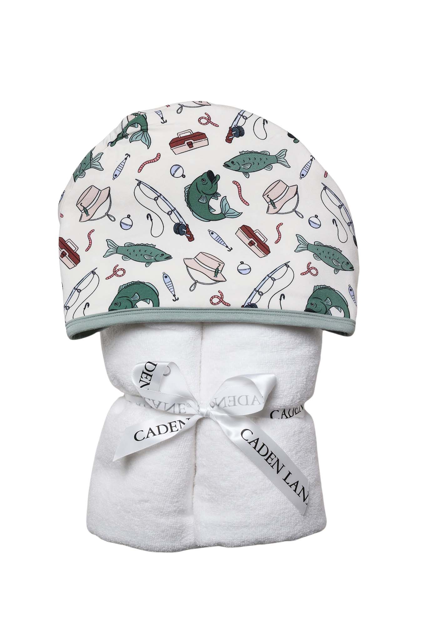 Embroidered Bamboo Hooded Towel | Off the Hook - Image 6