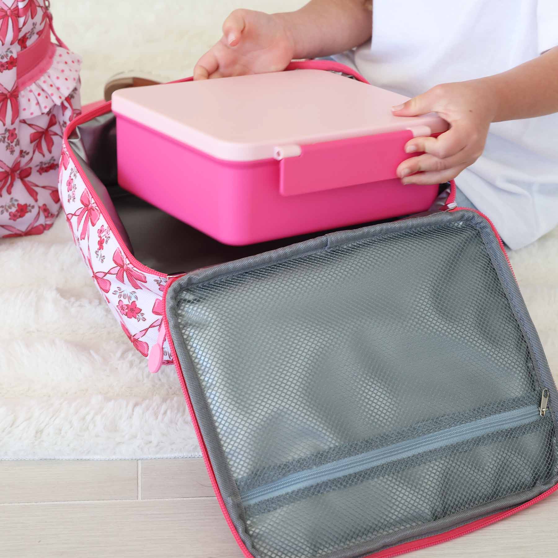 Kids Embroidered Ruffle Lunchbox | Bow Besties - Image 5