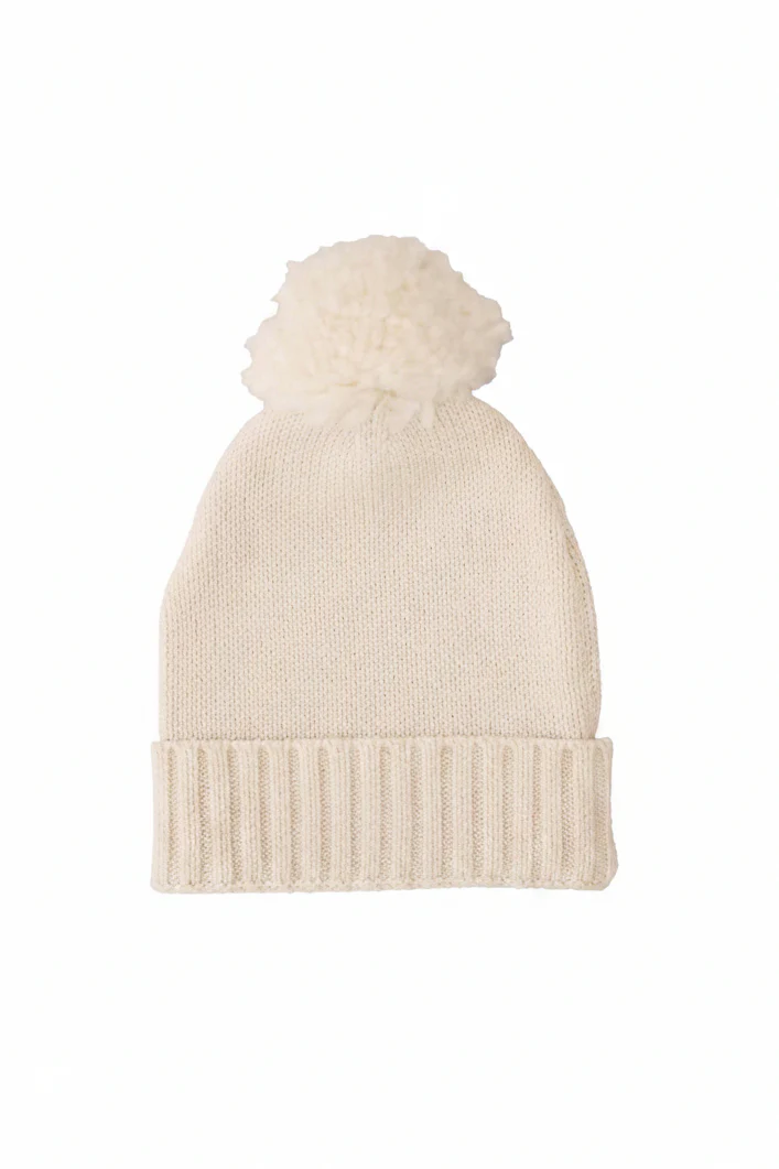 Knit Baby Pom Pom Beanie | Ash - Image 2