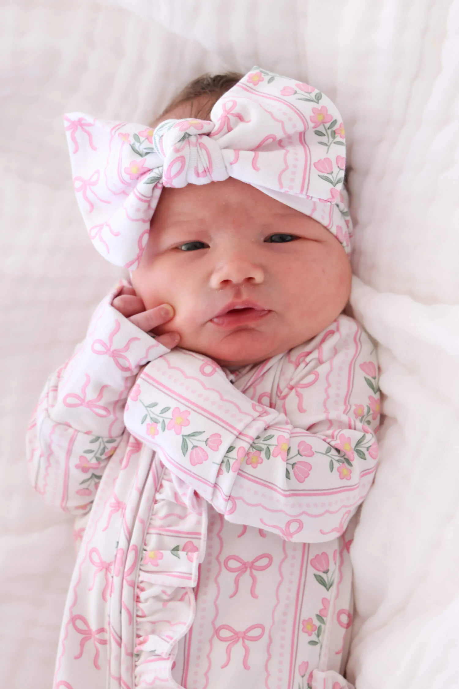 Knit Large Bow Headwrap | Coquette Garden - Image 2