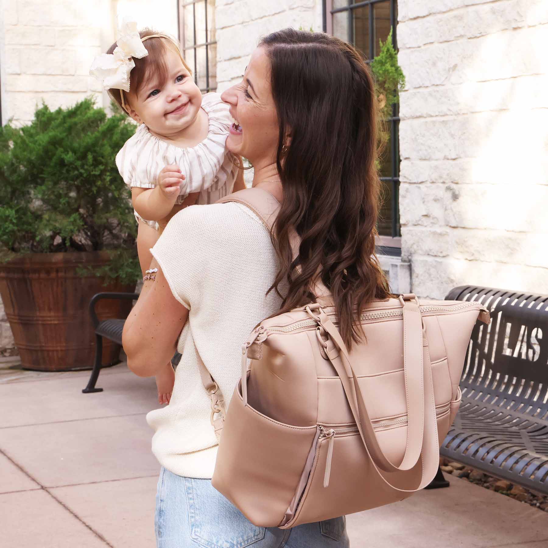 Lane Convertible Diaper Bag Tote | Fawn - Image 9