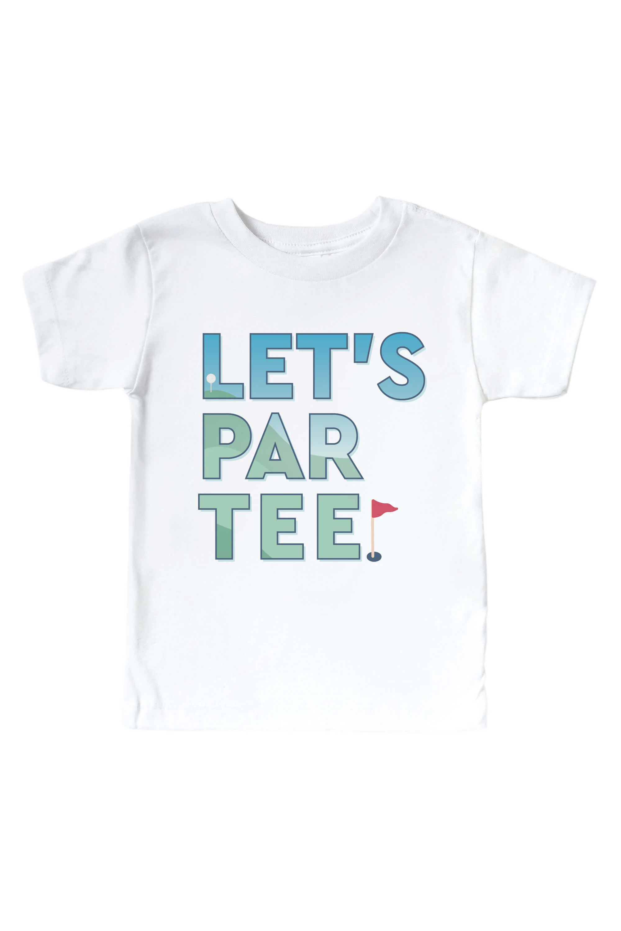 Let's Par Tee Graphic Bodysuit & Kids Tee | White - Image 3