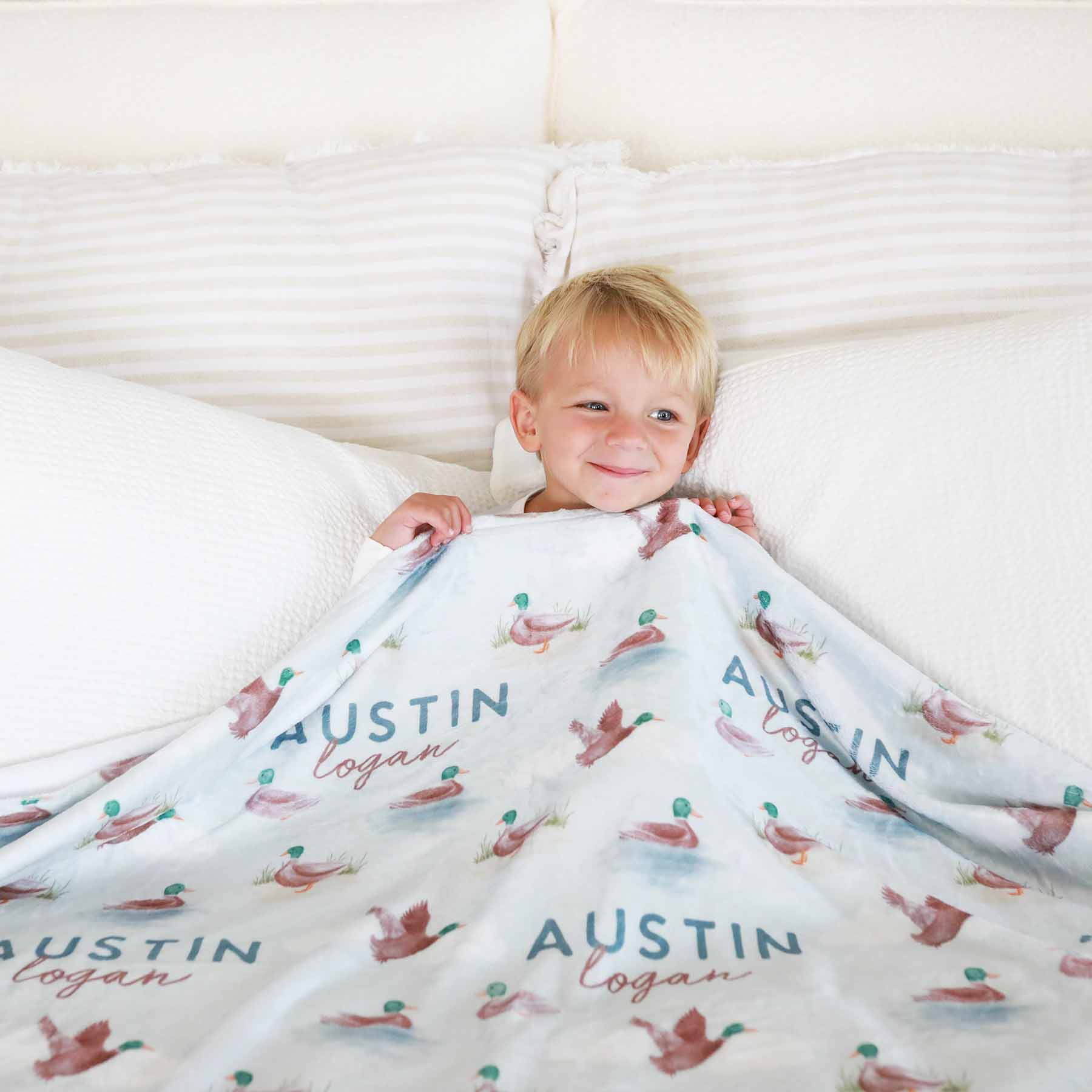 Little Duckling Personalized Kids Blanket - Image 2