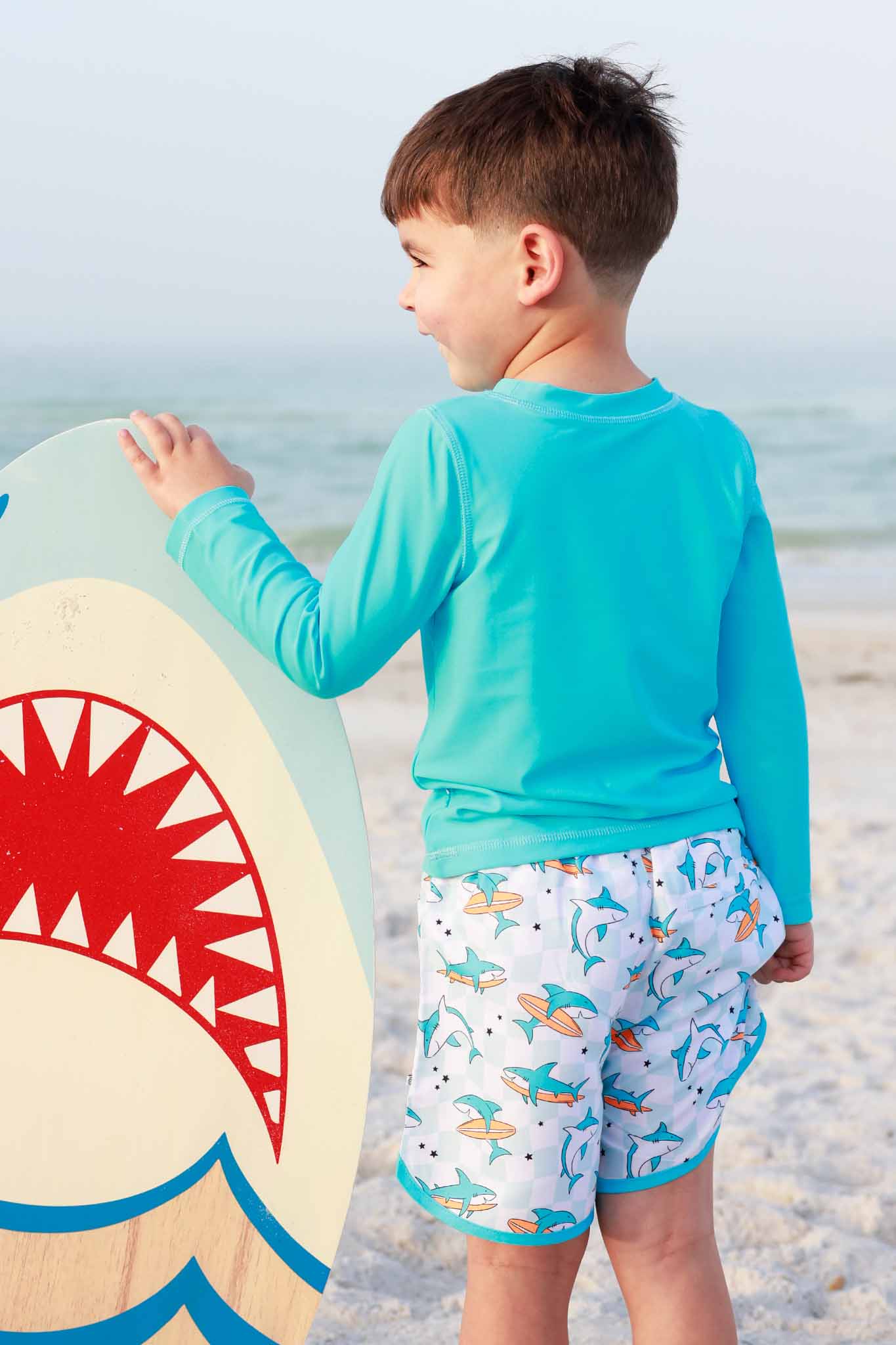 Boy's Swim Trunks | Totally Jawsome - Image 7