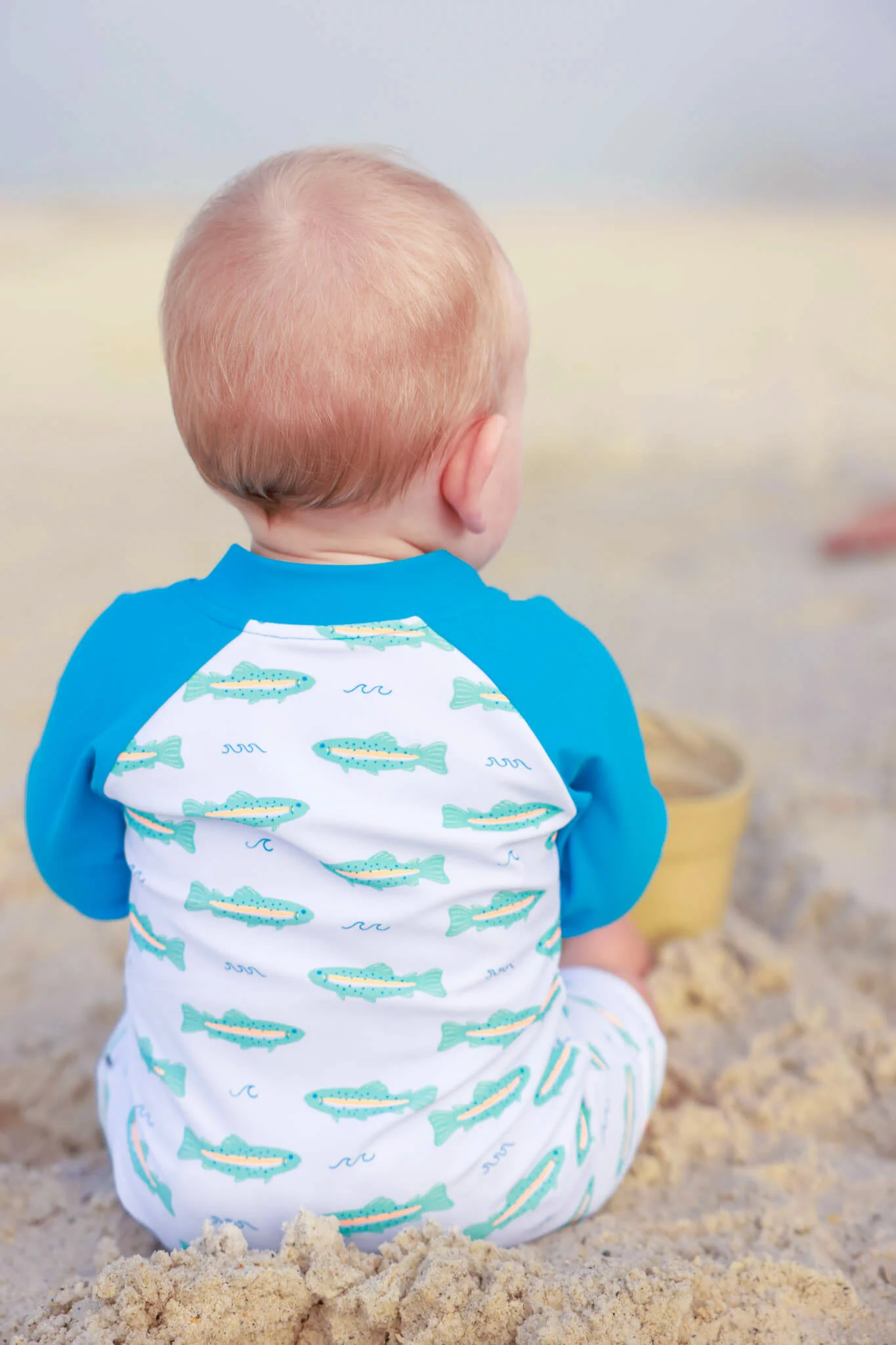Long Sleeve Rash Guard Swim Romper Shortie | Tiny Trout - Image 7