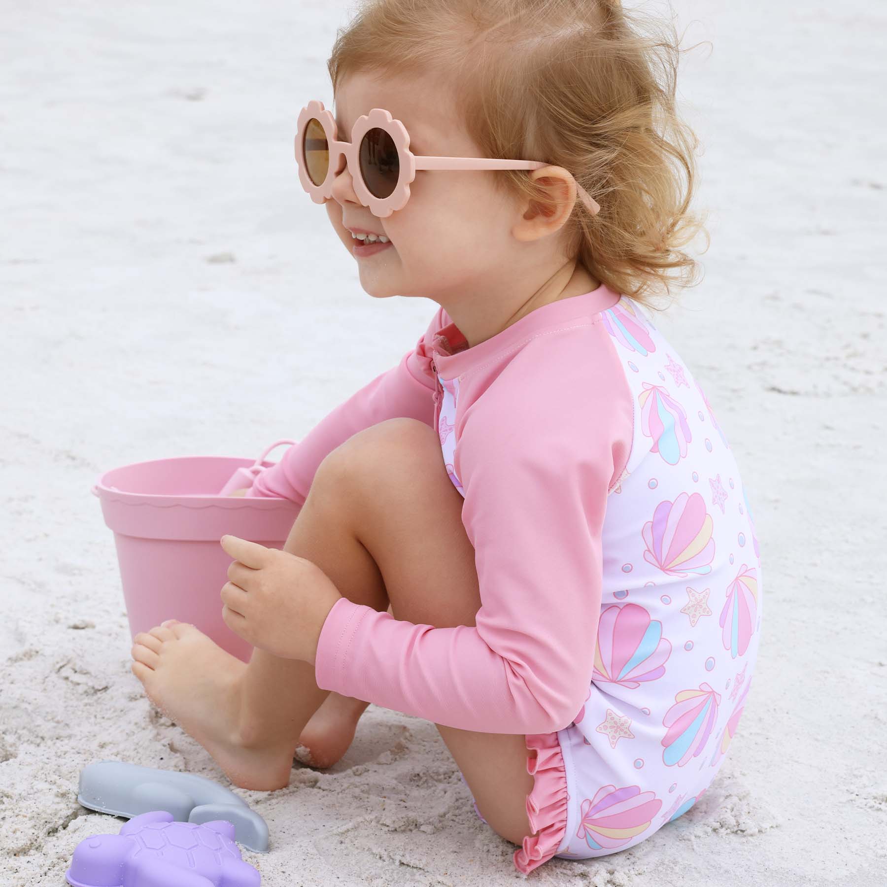 Long Sleeve Rash Guard with Front Zipper | Shell Yeah! - Image 6