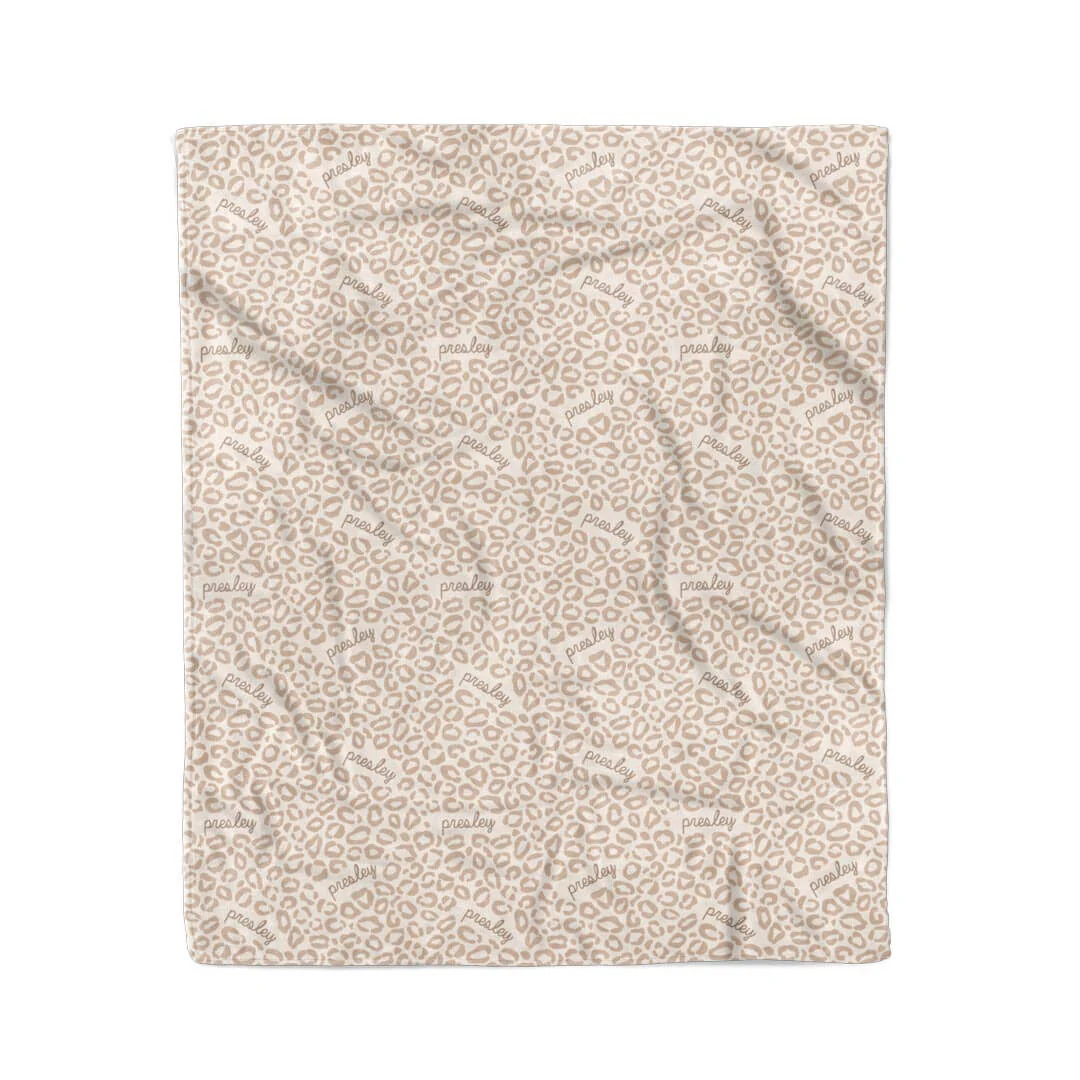 Lovely Leopard Personalized Kids Blanket - Image 5