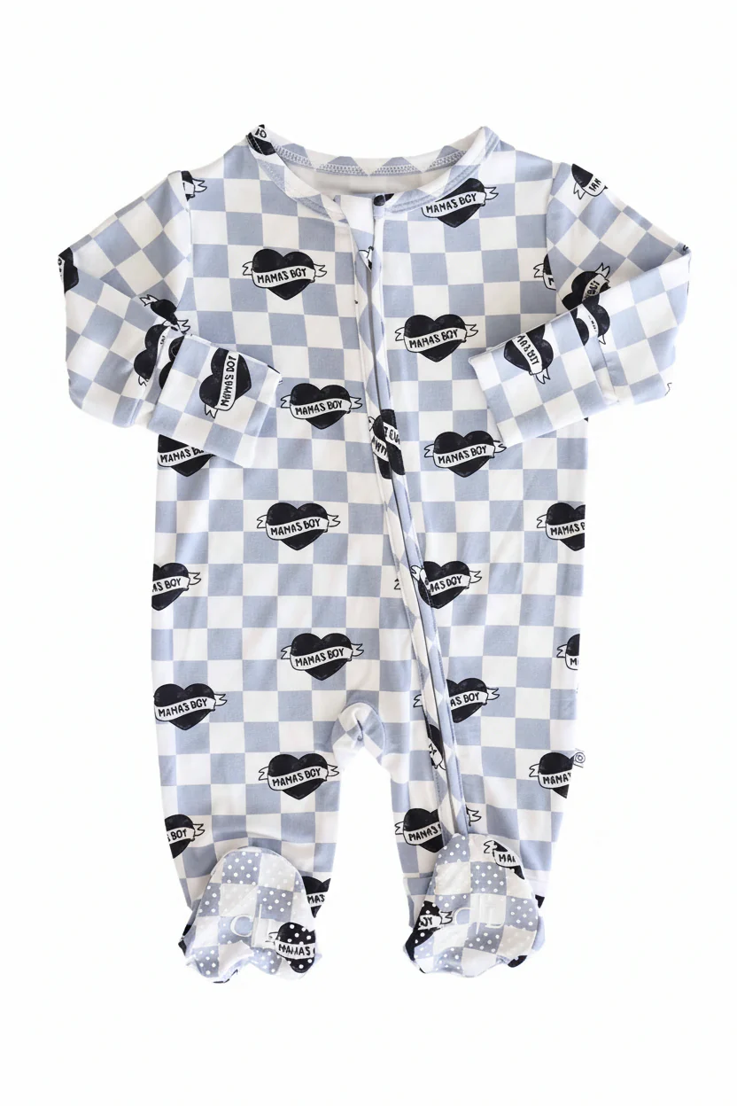 Mama's Boy Zipper Footie - Image 3