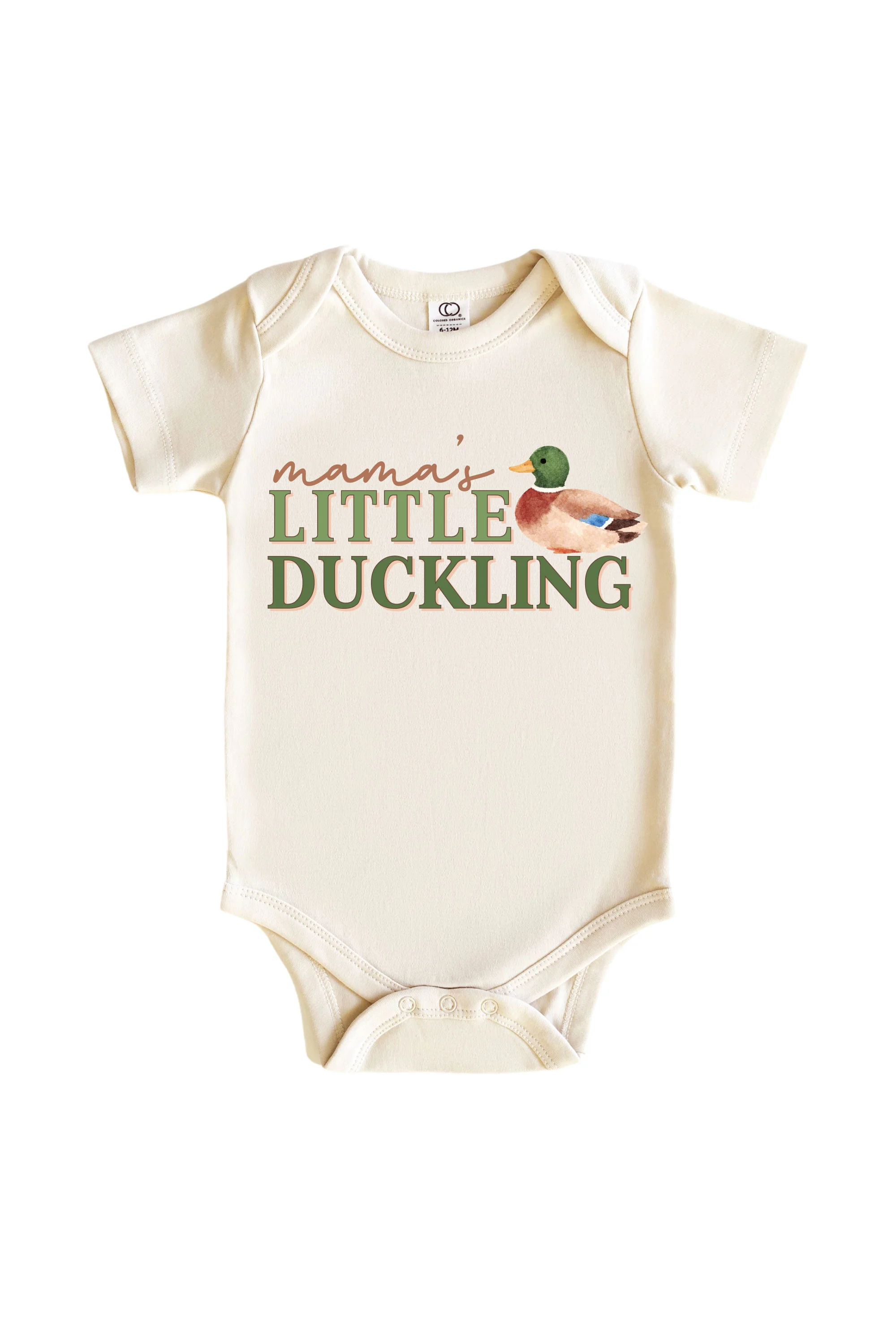 Mama's Little Duckling Graphic Bodysuit & Kids Tee | Natural - Image 2