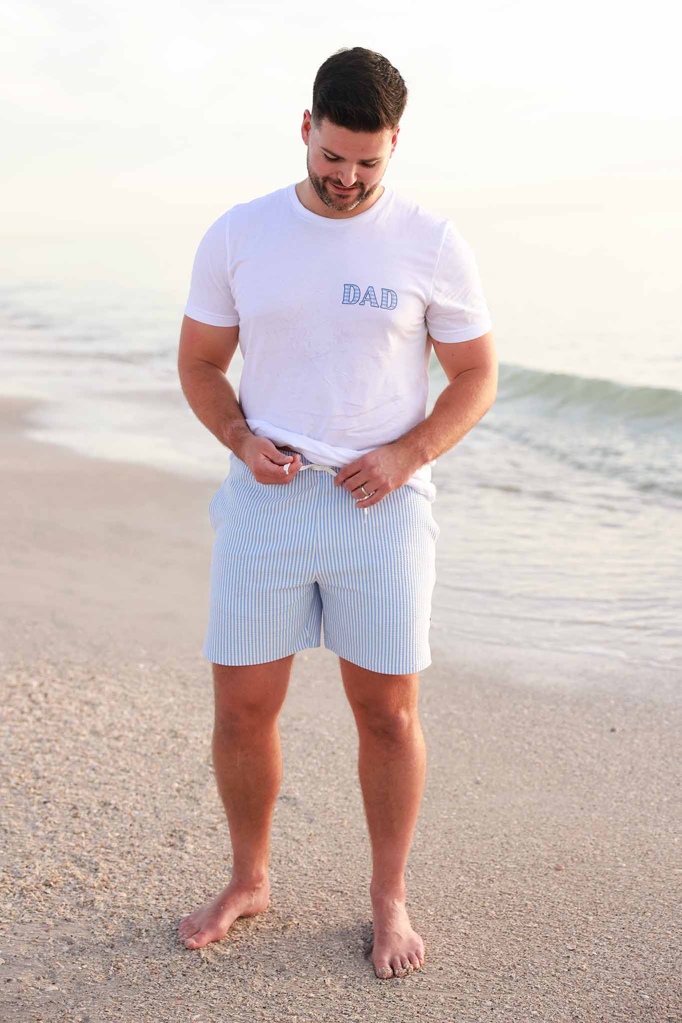 Men's Swim Trunks | Seersucker Blue - Image 5