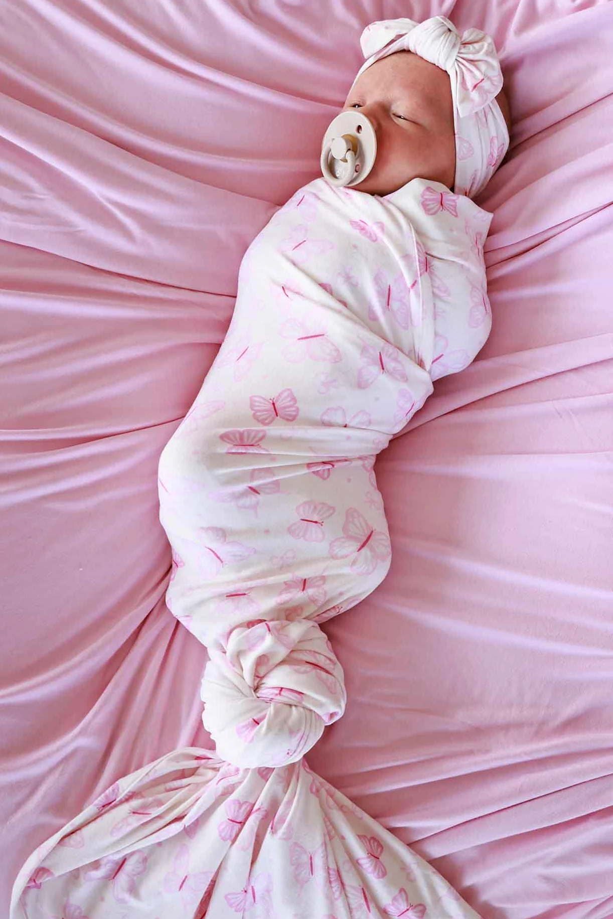 Oversized Swaddle Blanket | Blooming Butterflies