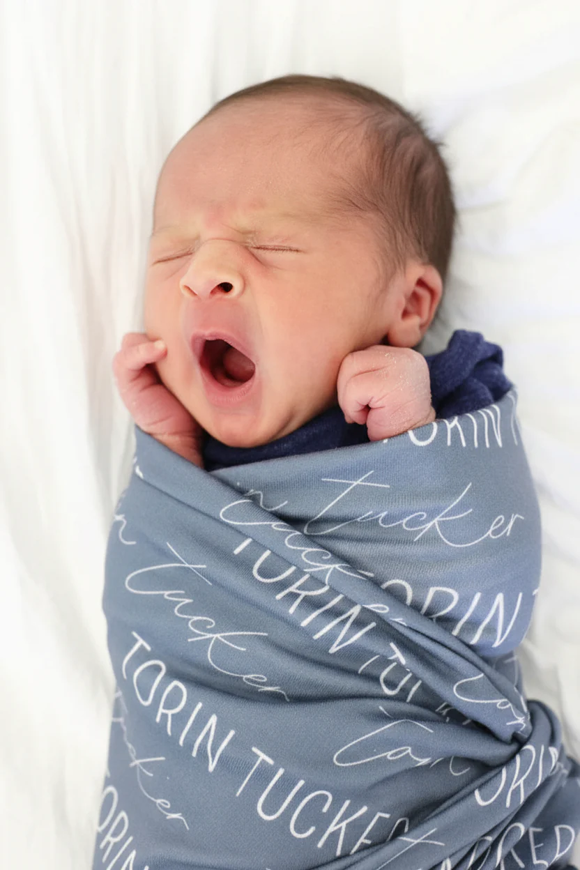 Personalized Baby Name Swaddle Blanket - Image 30