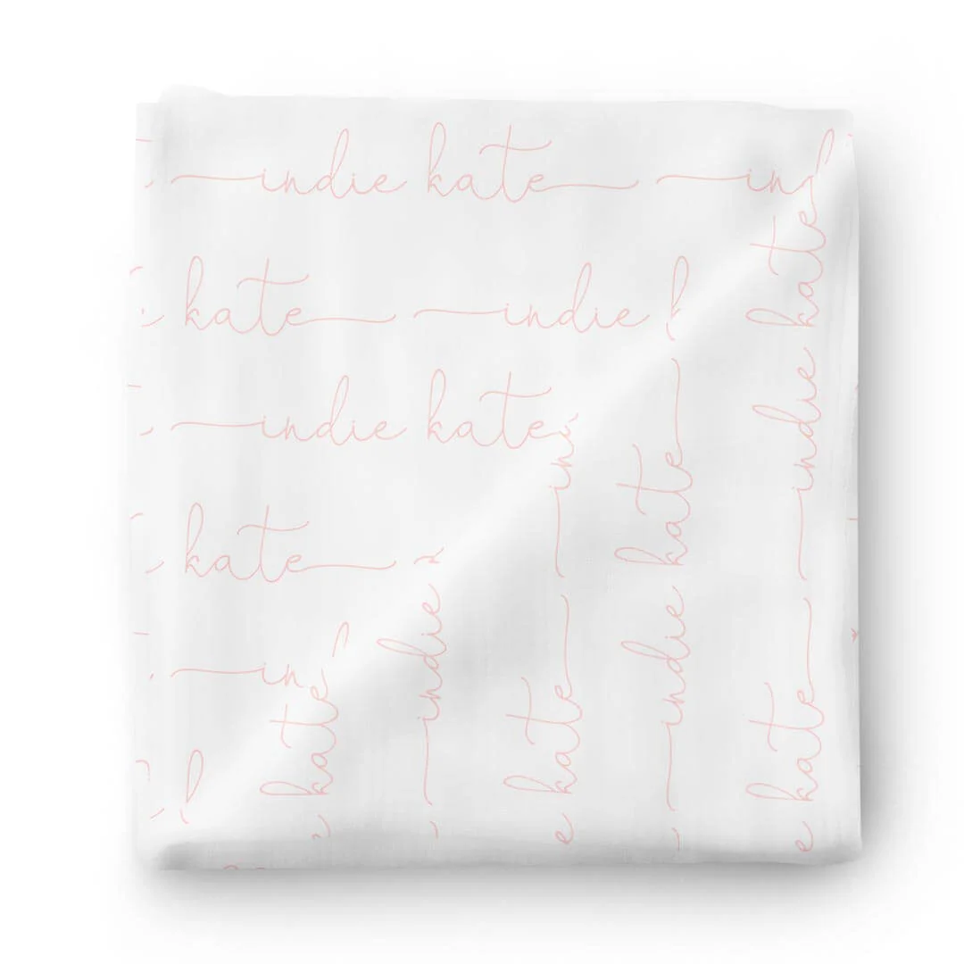 Personalized Baby Name Swaddle Blanket | Dusty Hues - Image 3