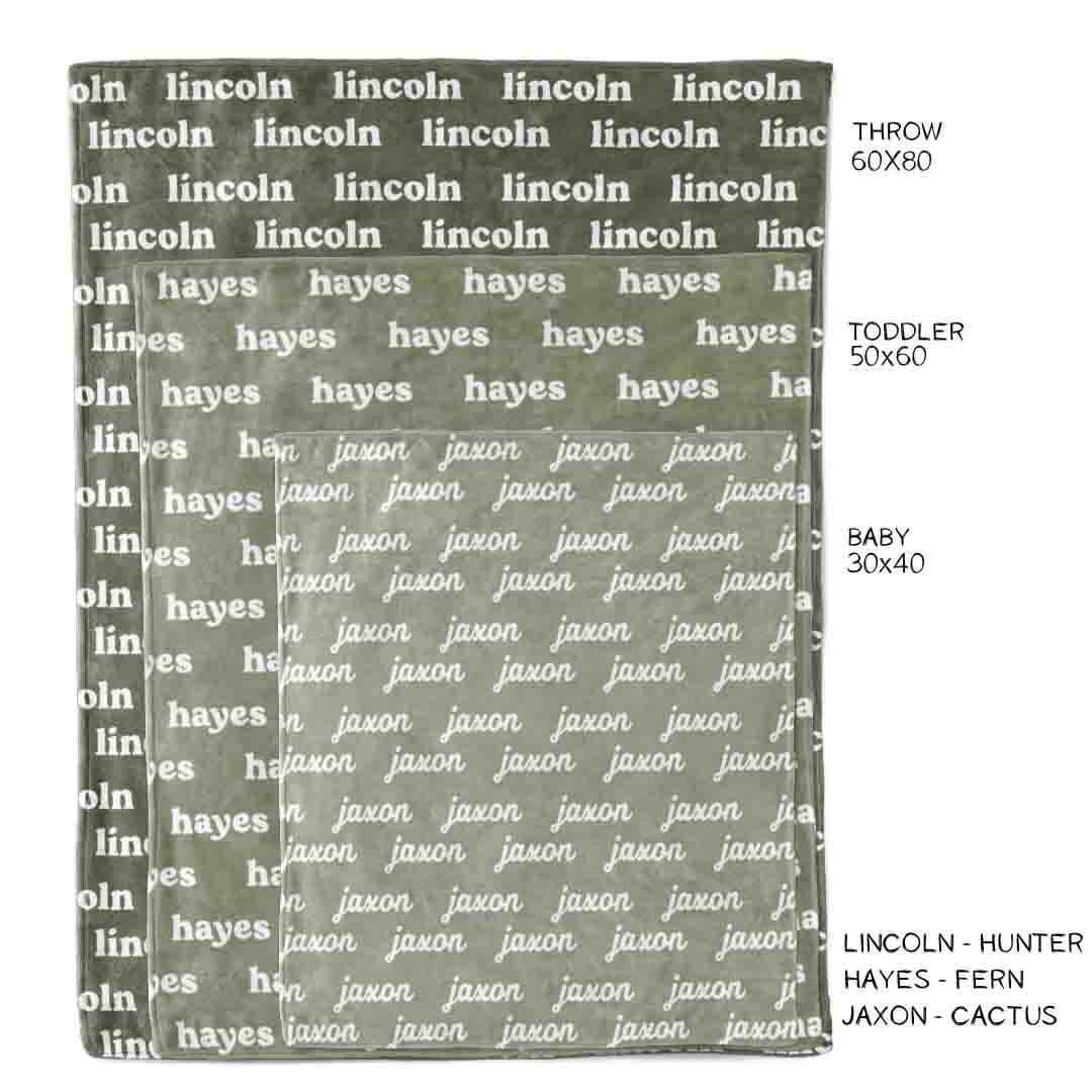 Personalized Color Blanket | Cactus - Image 3