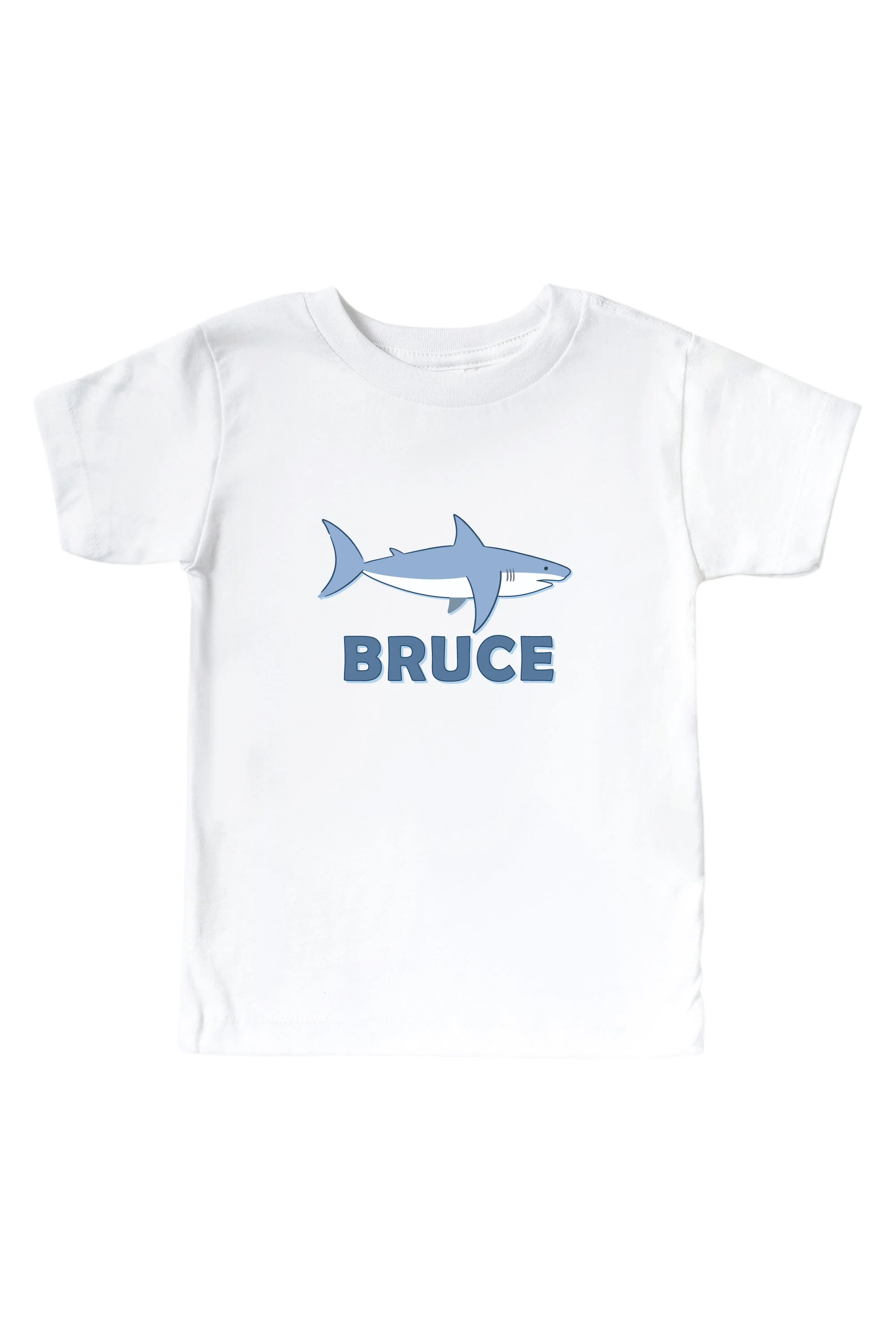 Personalized Fin Friends Graphic Bodysuit & Kids Tee | White - Image 3