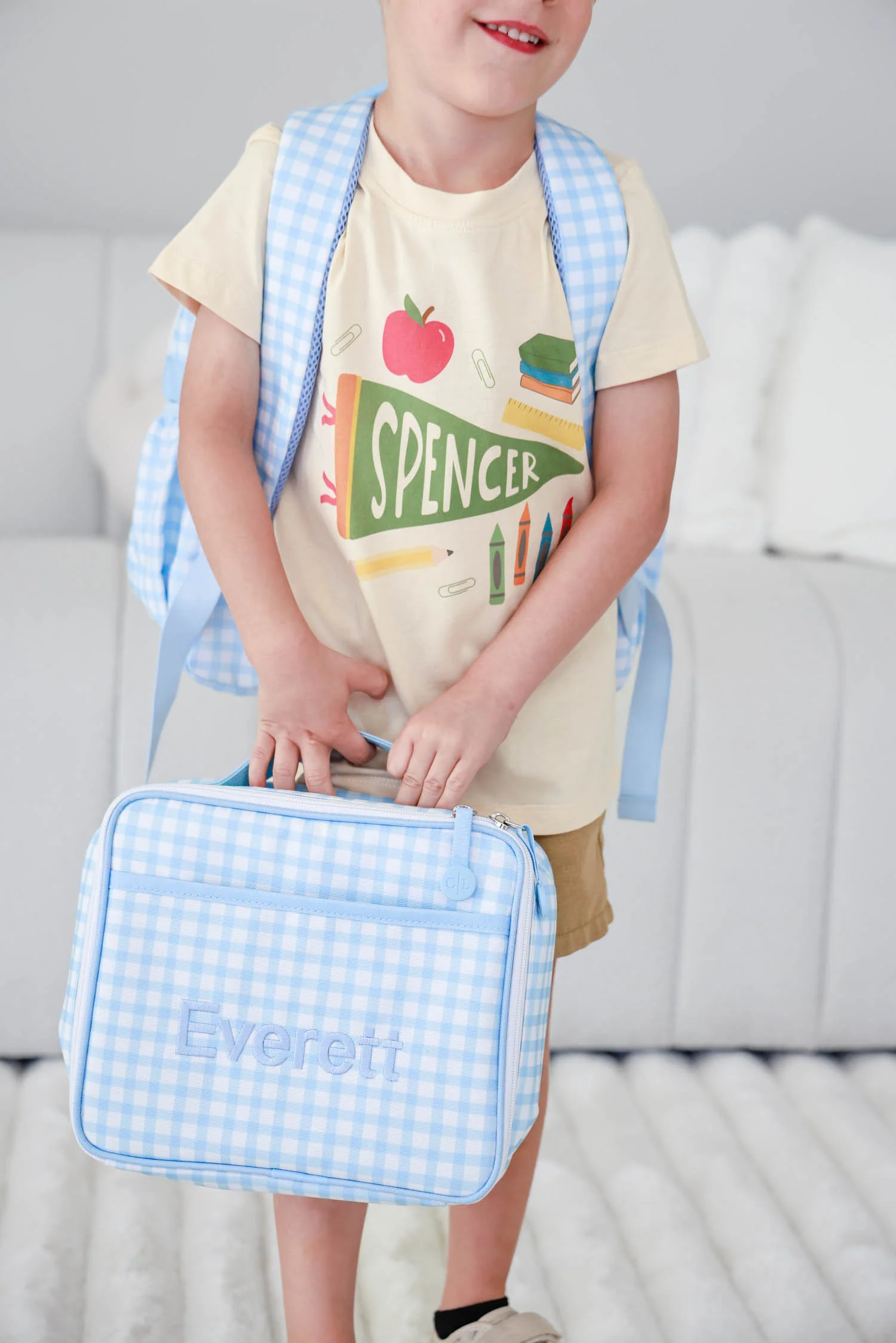 Personalized Flag Kids Graphic Tee | Natural - Image 5