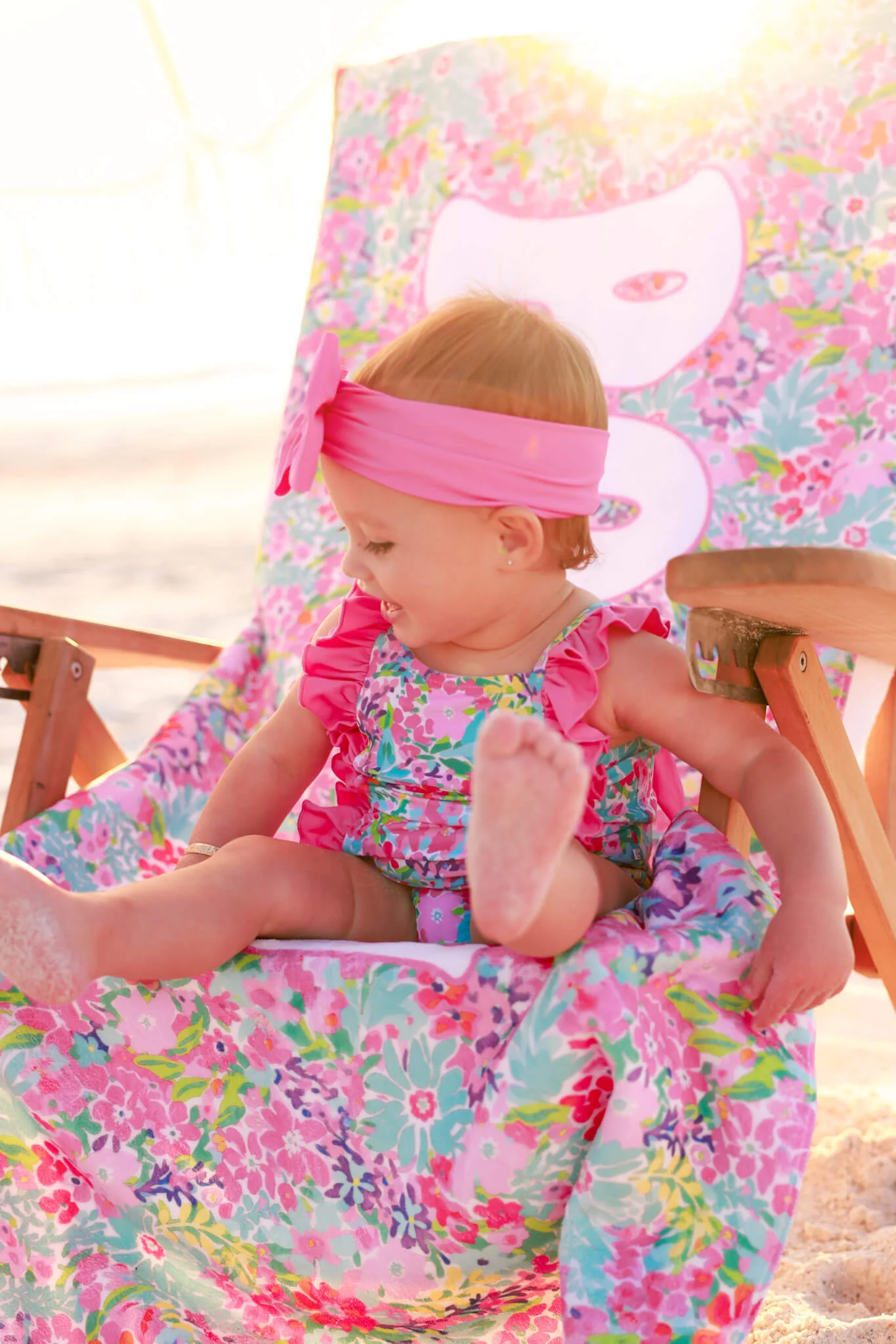 Personalized Kids Beach Towel | Petal Splash - Image 3