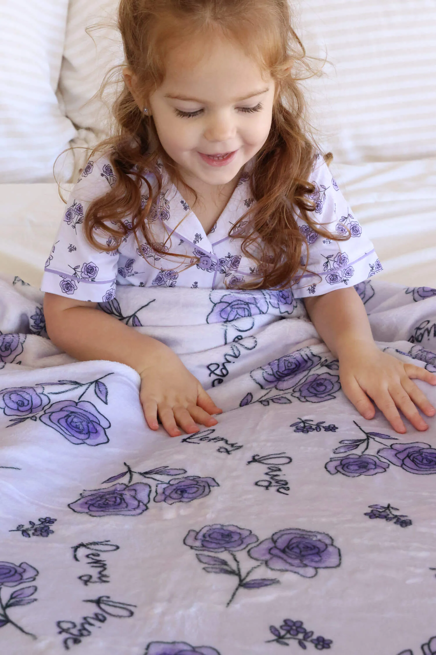 Personalized Kids Blanket | Amethyst Garden - Image 5