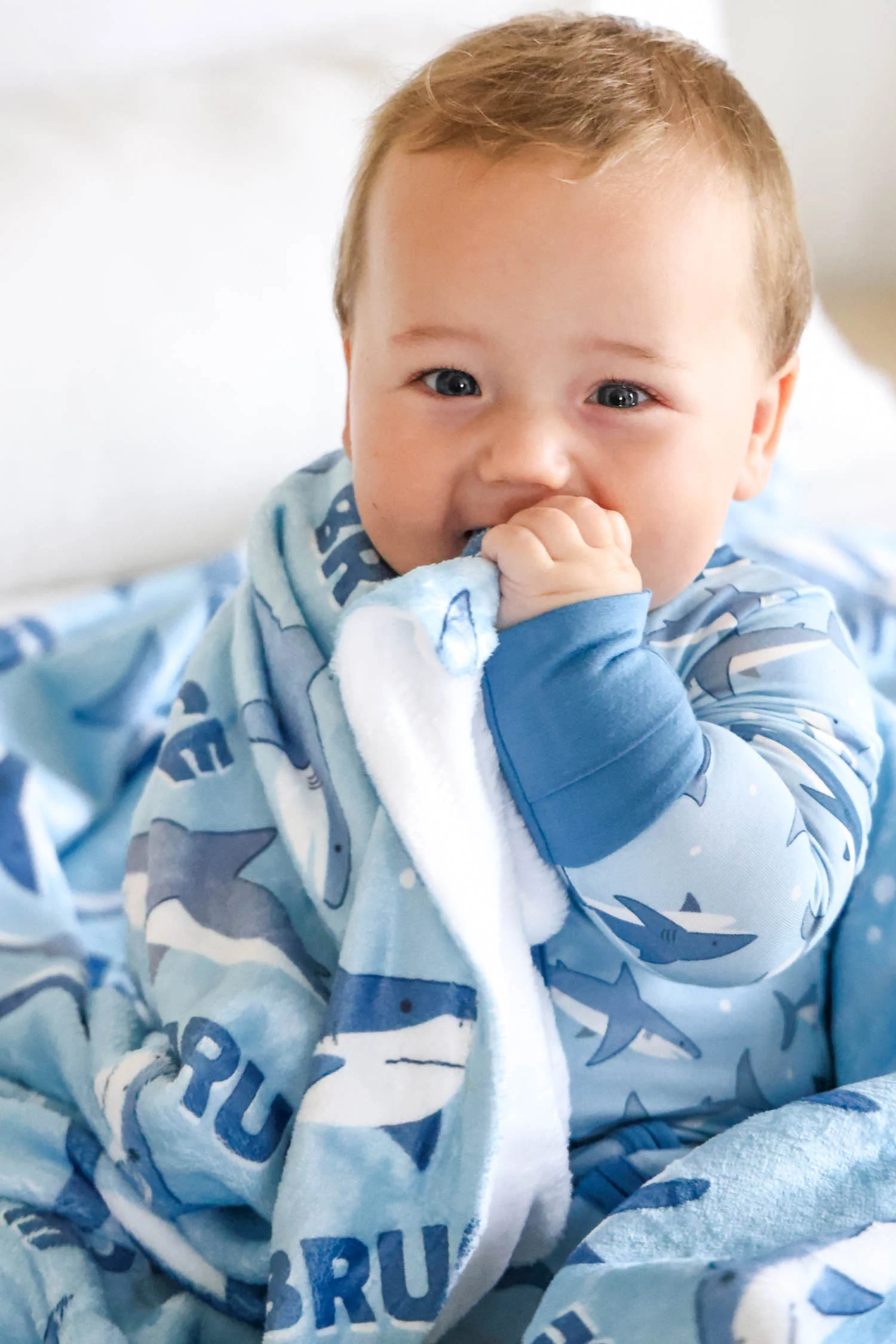 Personalized Kids Blanket | Fin Friends - Image 3