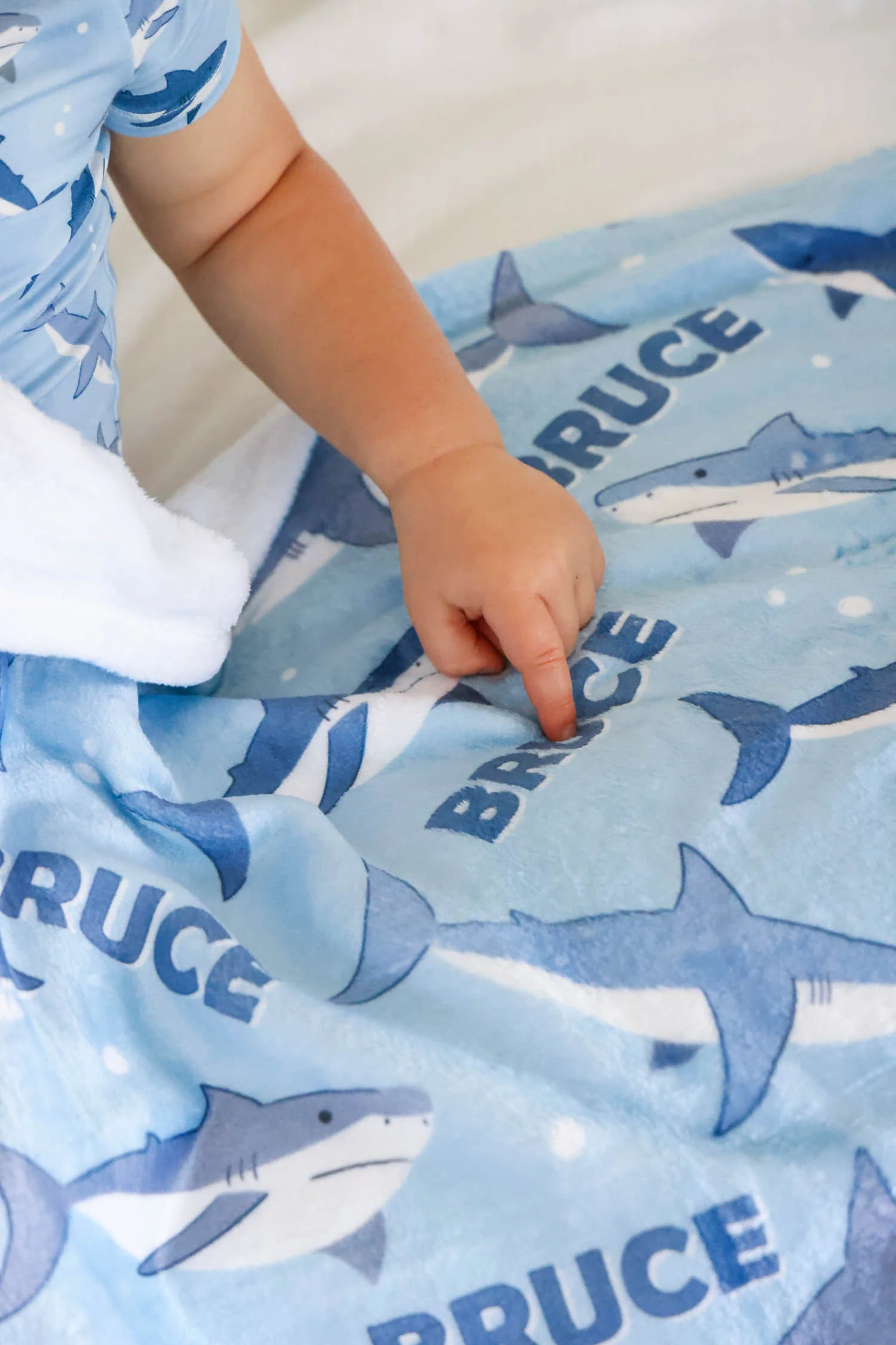 Personalized Kids Blanket | Fin Friends - Image 4