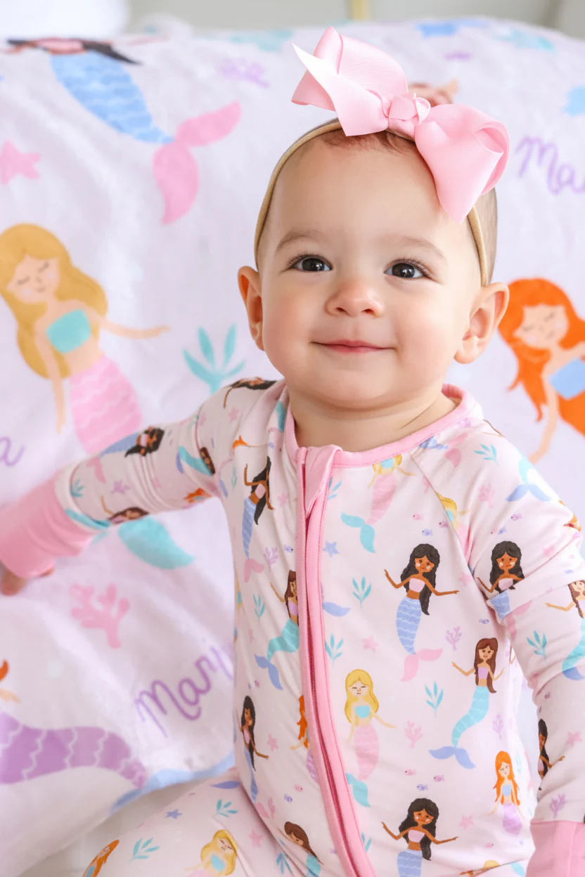 Personalized Kids Blanket | Let's Be Mermaids - Image 10