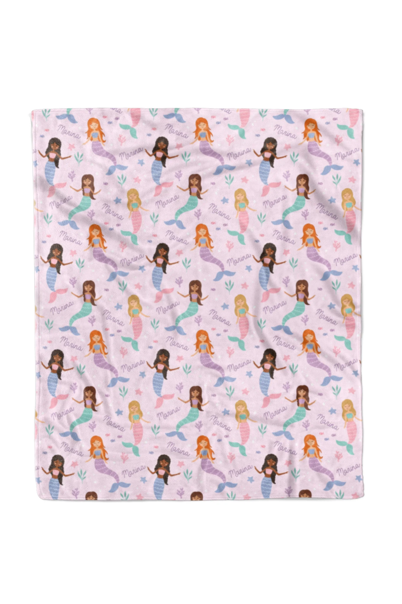 Personalized Kids Blanket | Let's Be Mermaids - Image 6