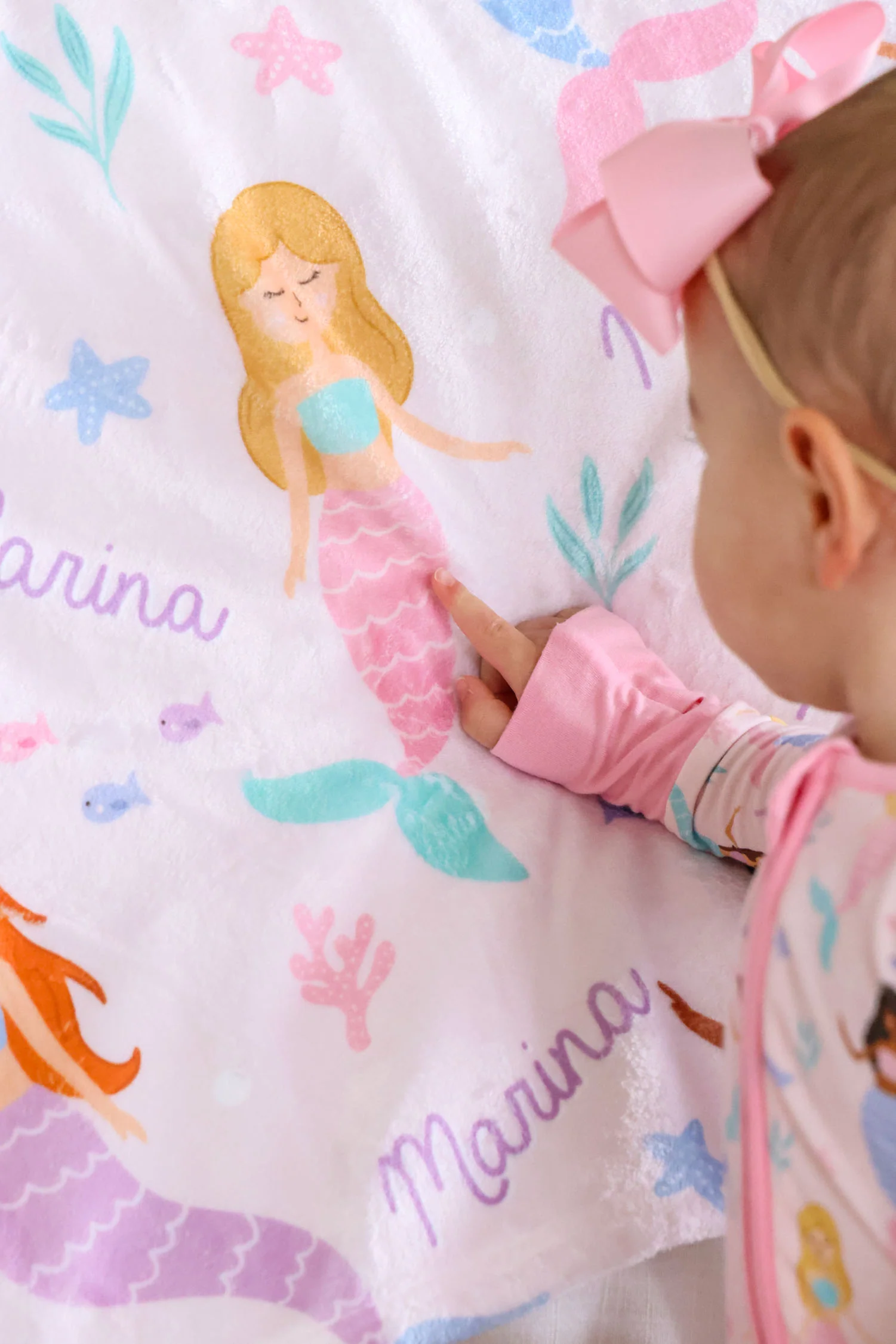Personalized Kids Blanket | Let's Be Mermaids - Image 9