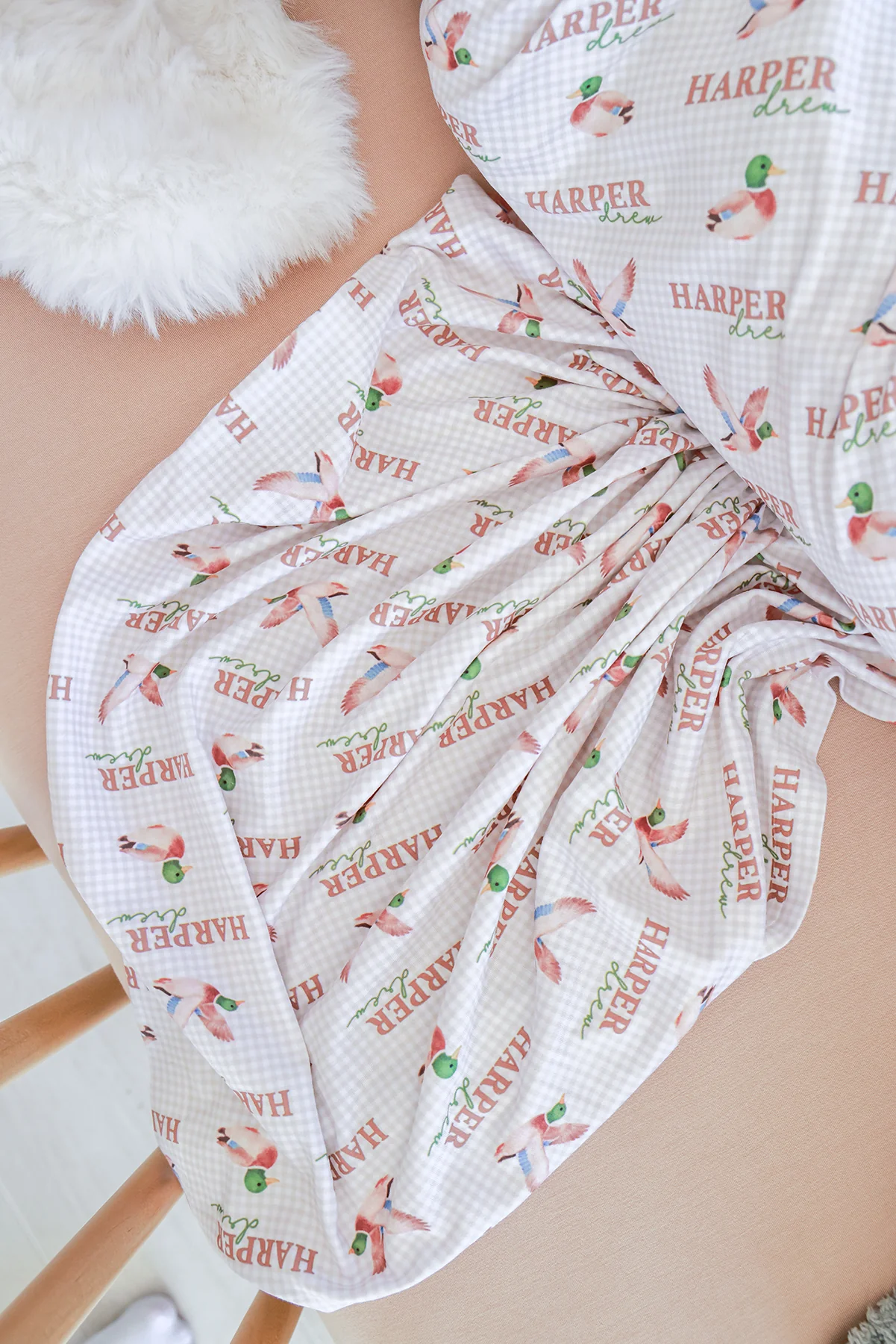 Personalized Kids Blanket | Little Mallard - Image 3