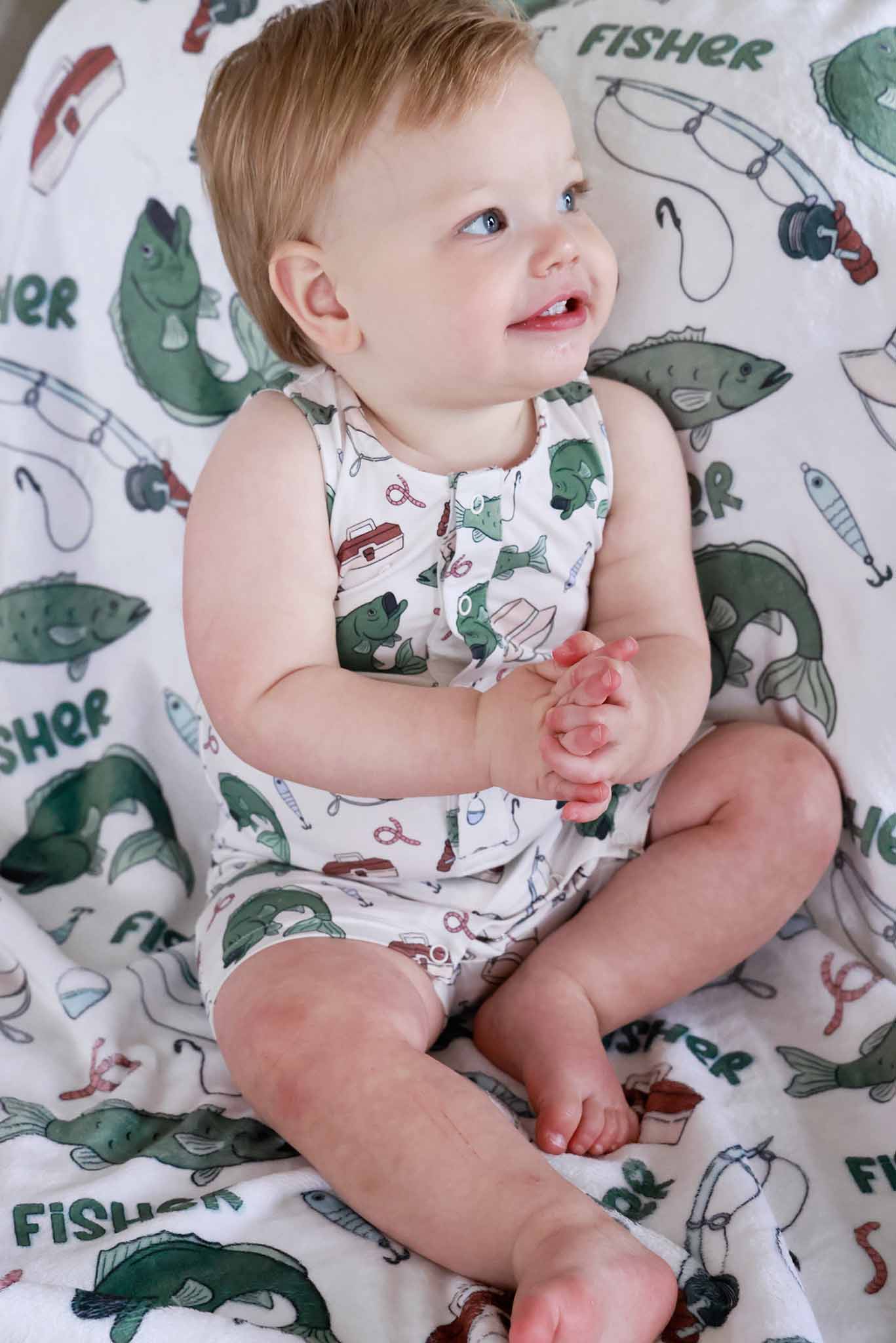 Sleeveless Snap Romper | Off the Hook - Image 7