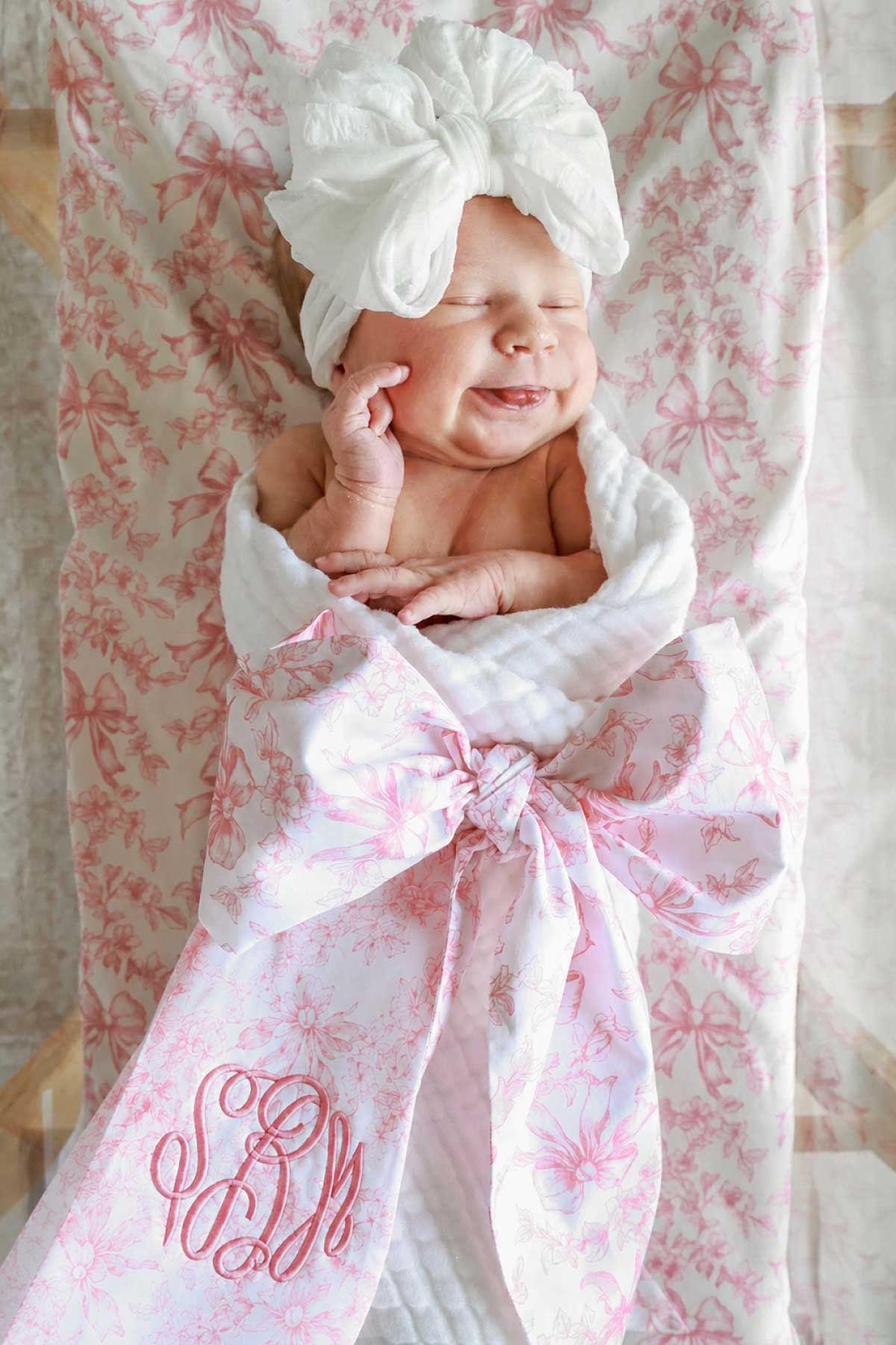 Personalized Newborn Bow Sash | Fancy Frills - Image 5