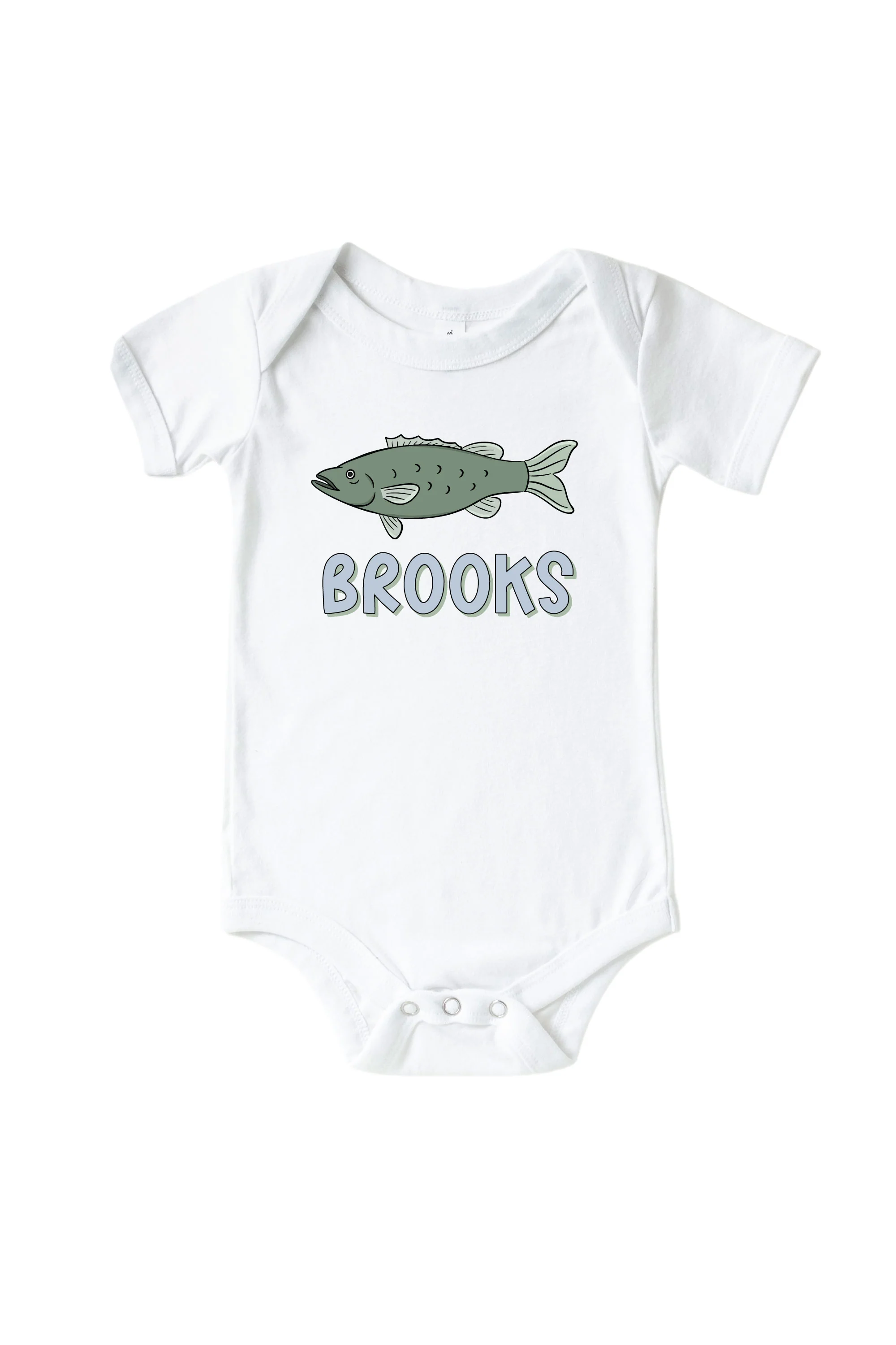 Personalized Off the Hook Graphic Bodysuit & Kids Tee | White - Image 2