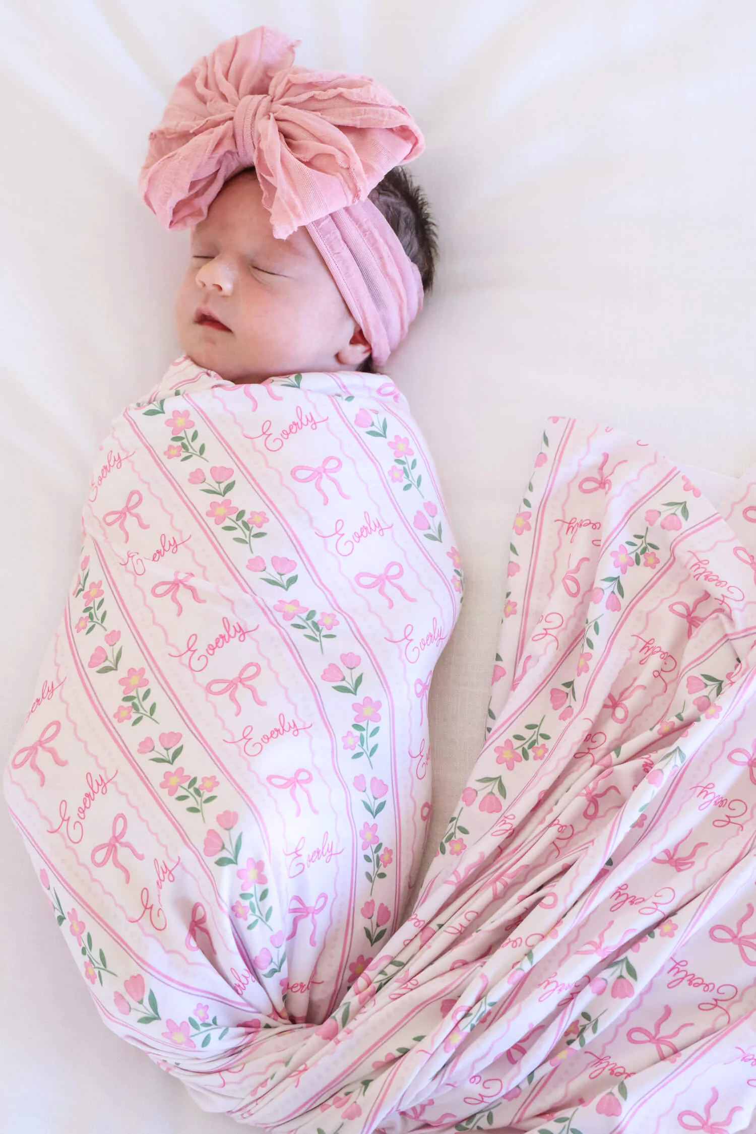 Personalized Swaddle Blanket | Coquette Garden - Image 4
