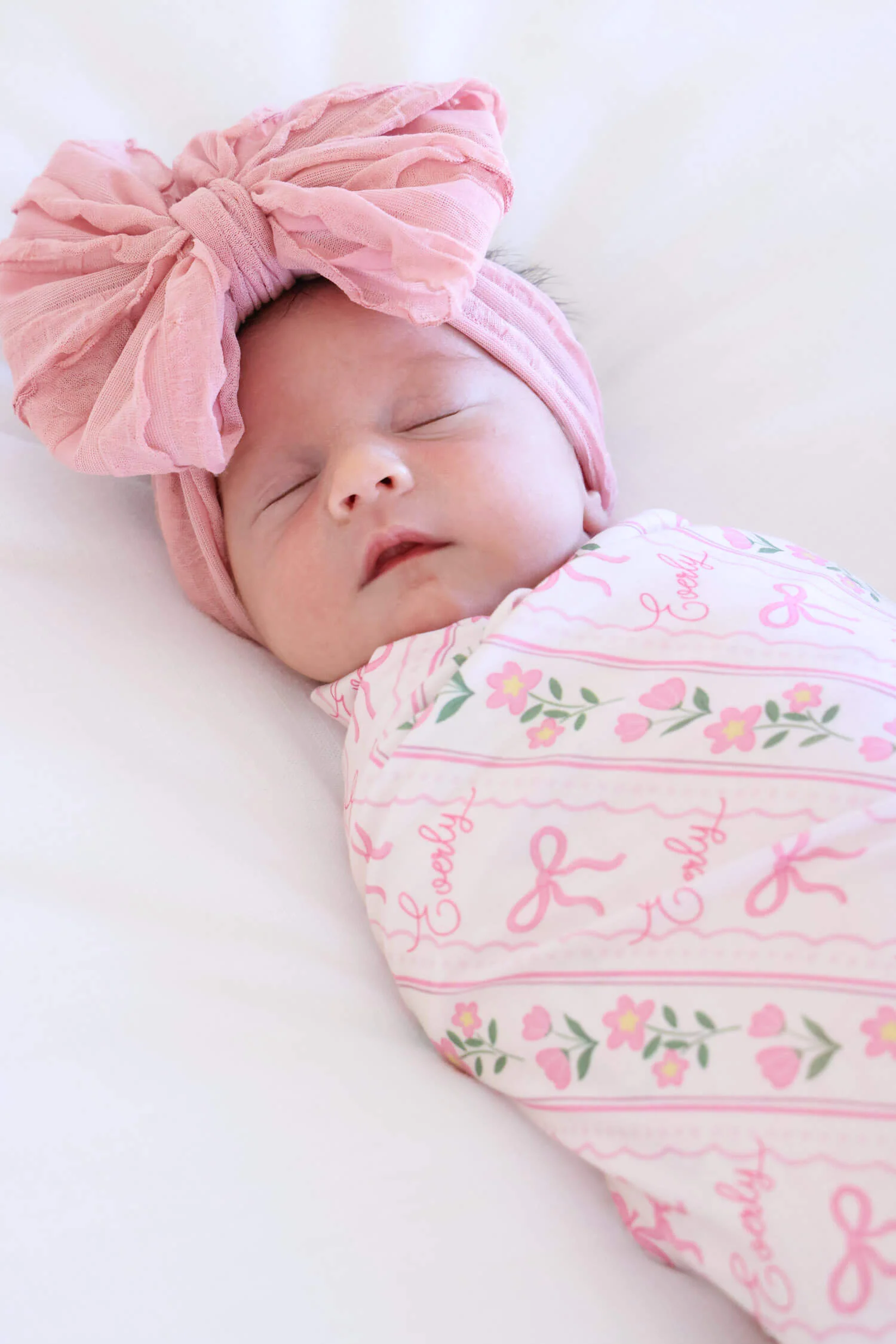 Personalized Swaddle Blanket | Coquette Garden - Image 5