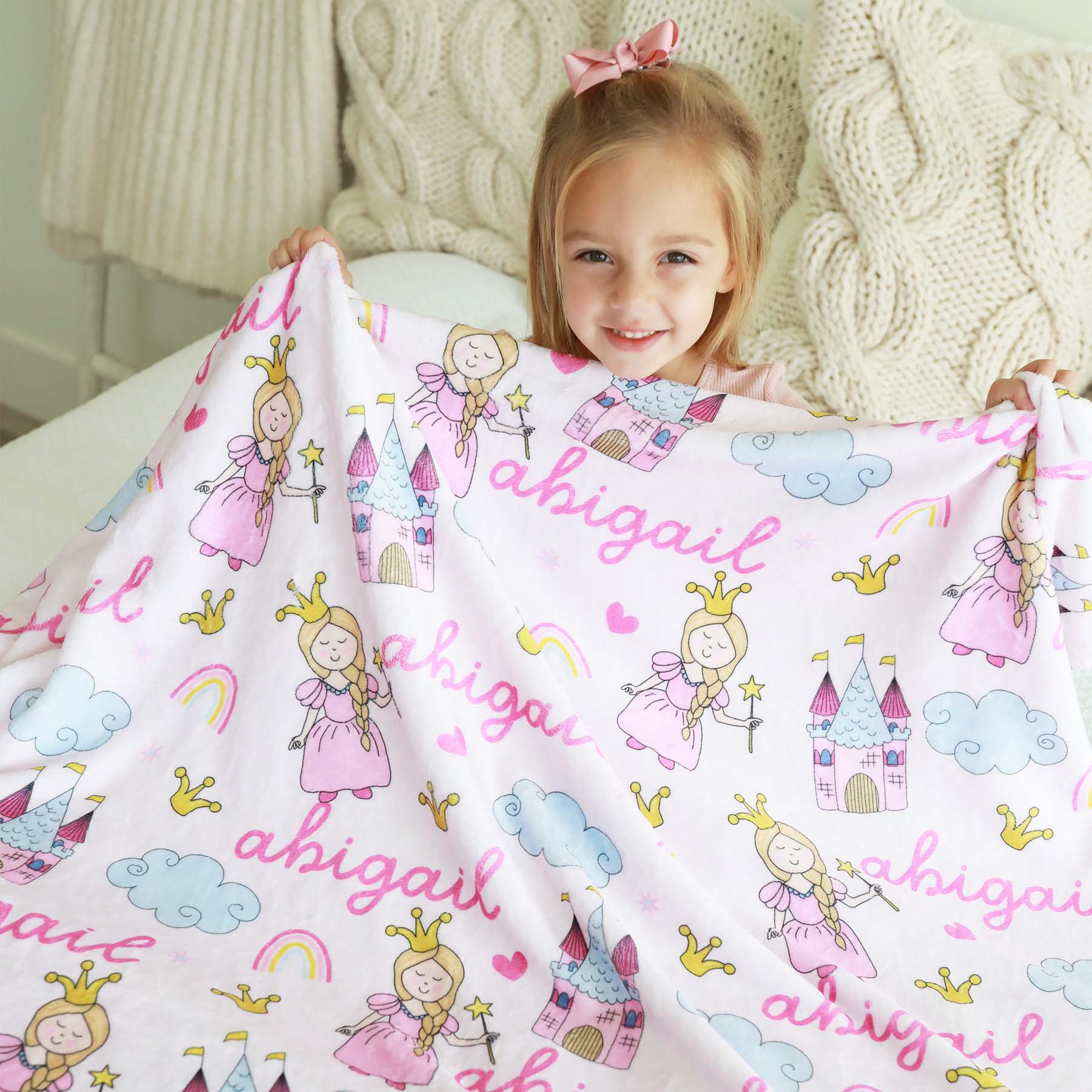 Personalized Themed Blankets for Girls - Image 91