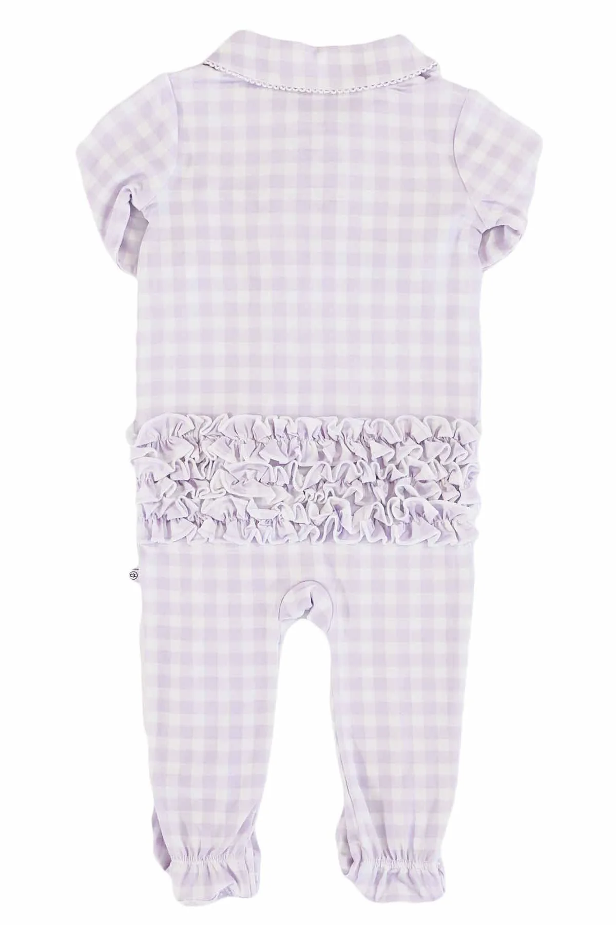 Peter Pan Collar Ruffle Zipper Footie - Image 10