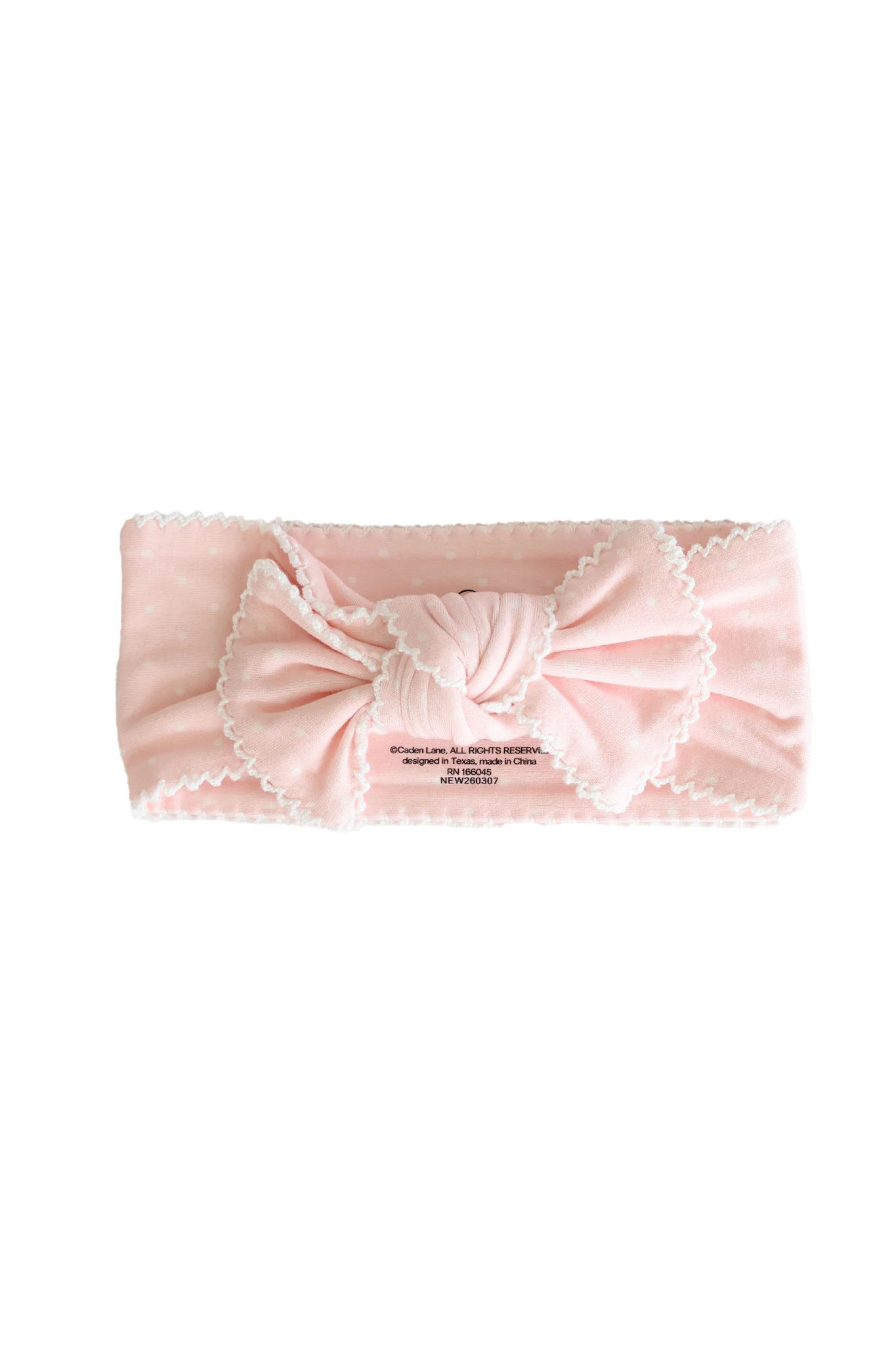 Picot Trim Knit Large Bow Headwrap - Image 3