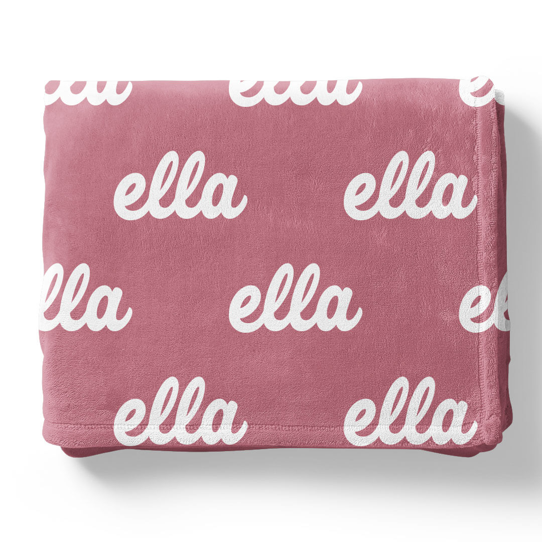 Pretty in Pink Personalized Color Blanket - Image 9