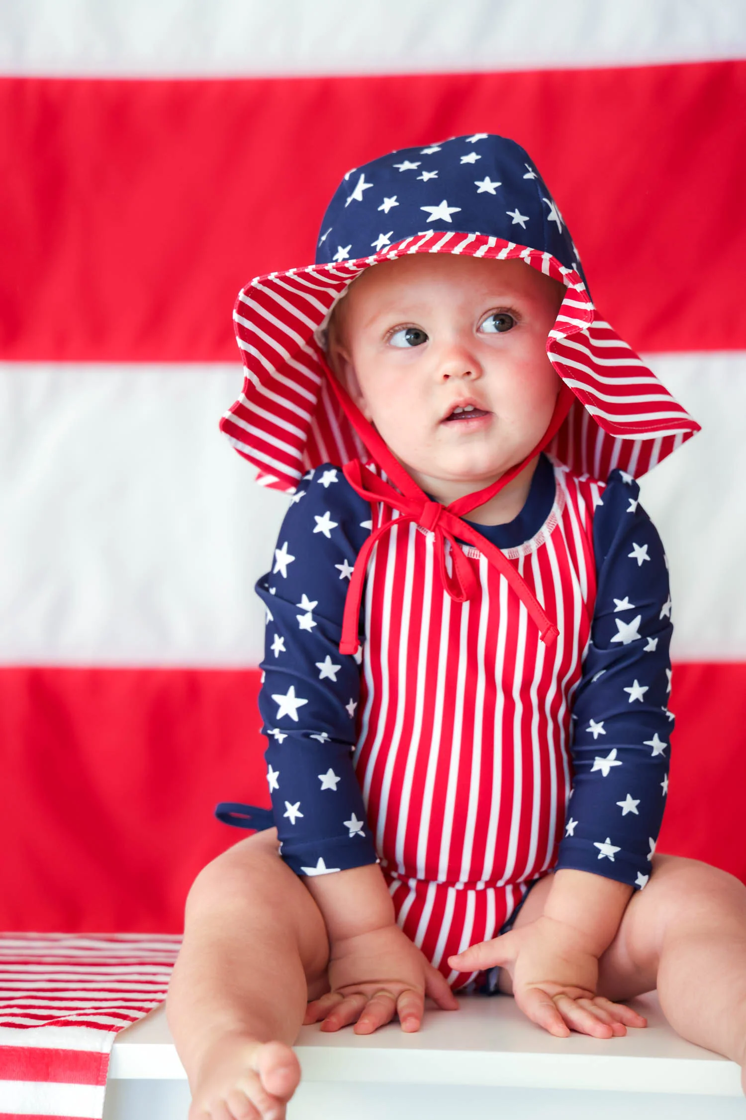 Printed Sun Hat | Stars & Stripes Party - Image 6