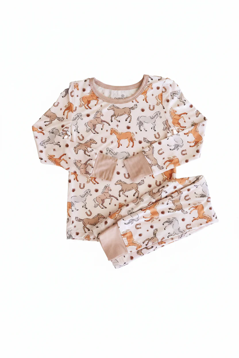 P's Ponies Two Piece Pajama Set - Image 2
