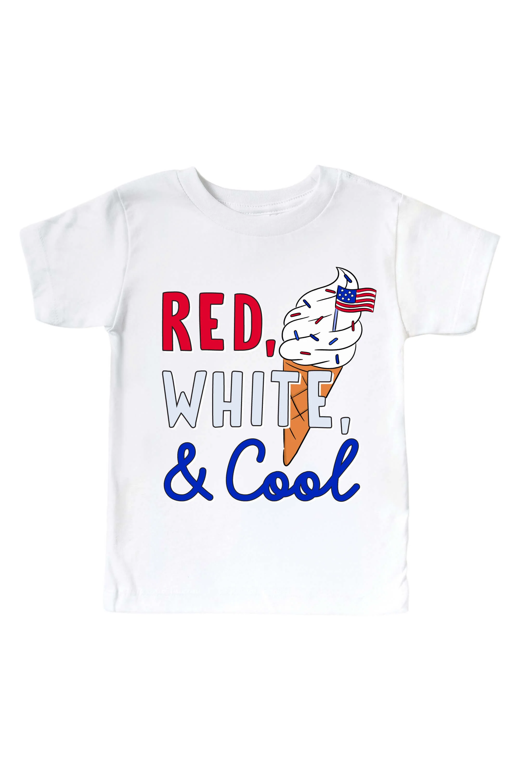 Red, White & Cool Graphic Bodysuit & Kids Tee | White - Image 3