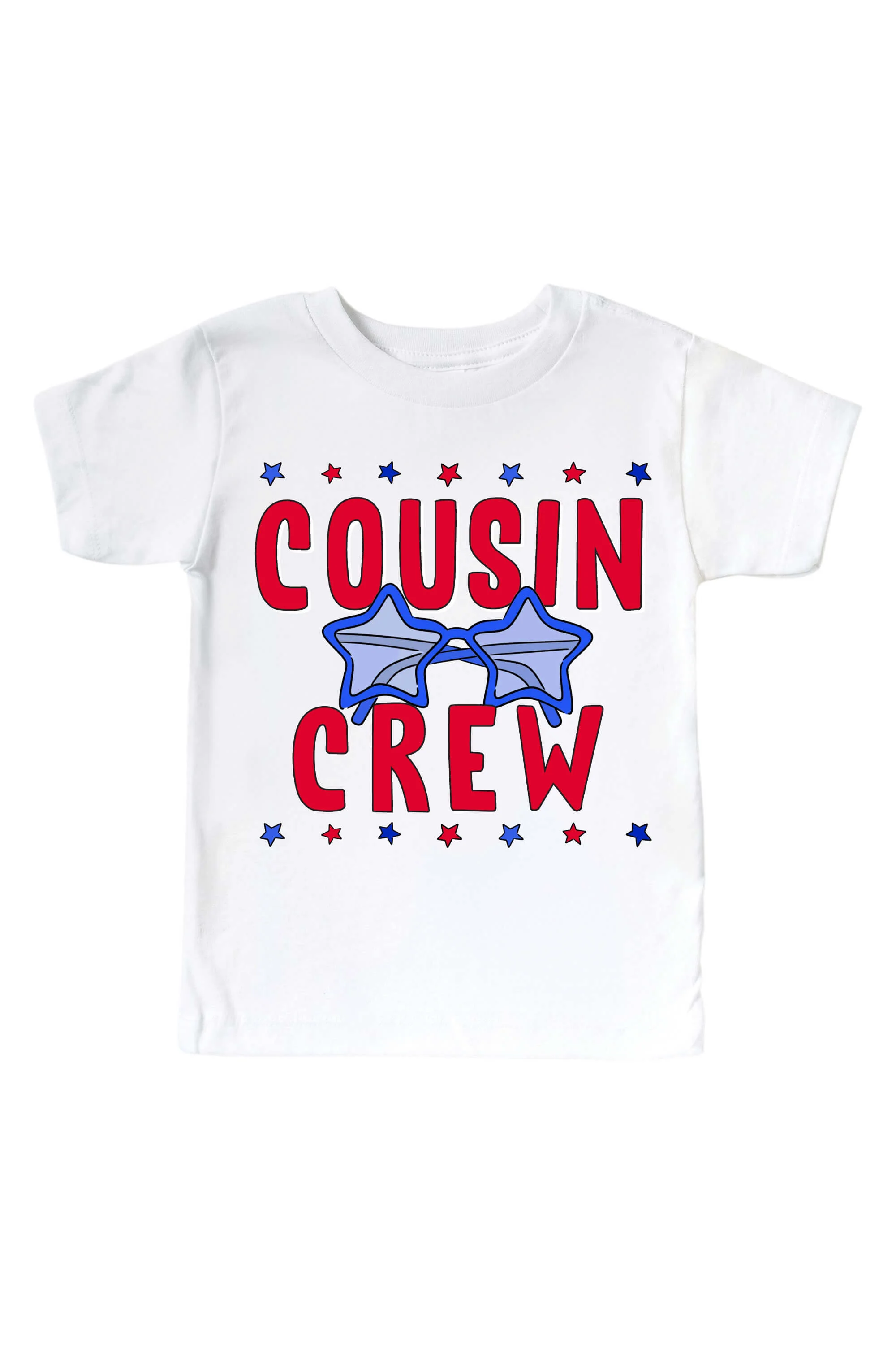Red & White Cousin Crew Graphic Bodysuit & Kids Tee | White - Image 4