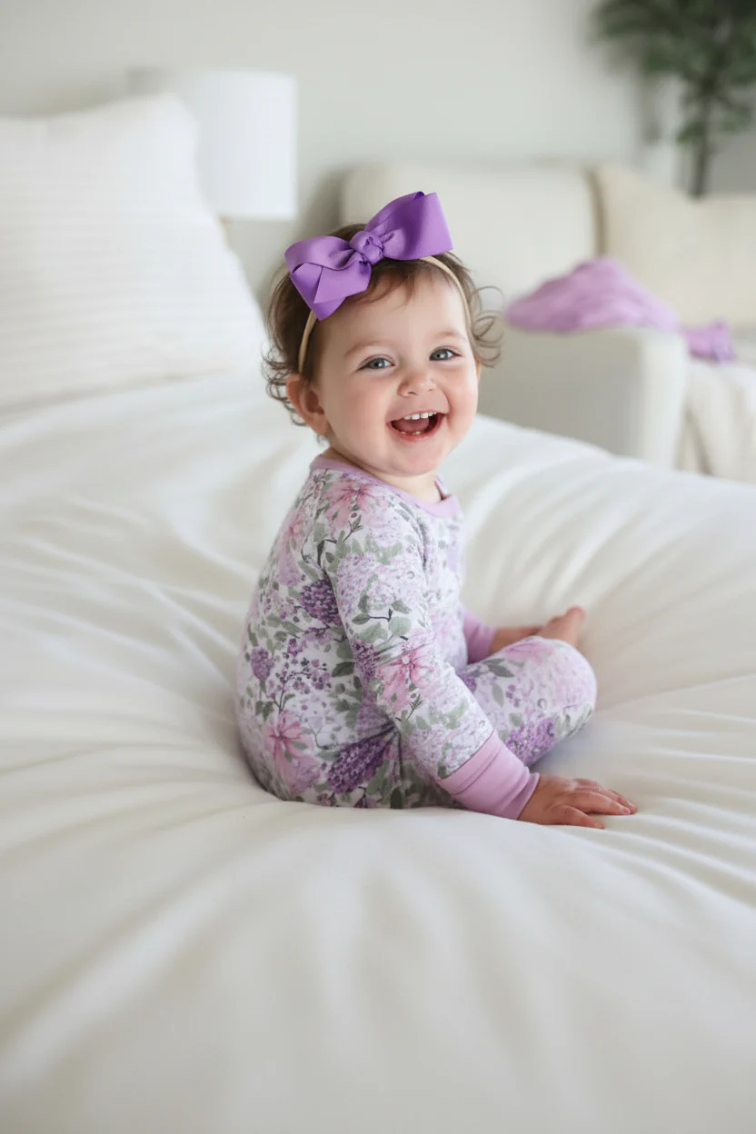Convertible Zip Romper | Lavender Lullaby - Image 8