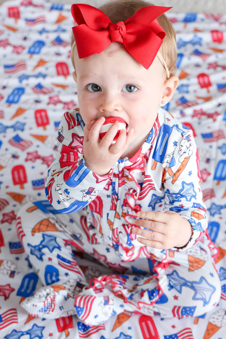 Ribbon Bow Headband | Candy Red - Image 4