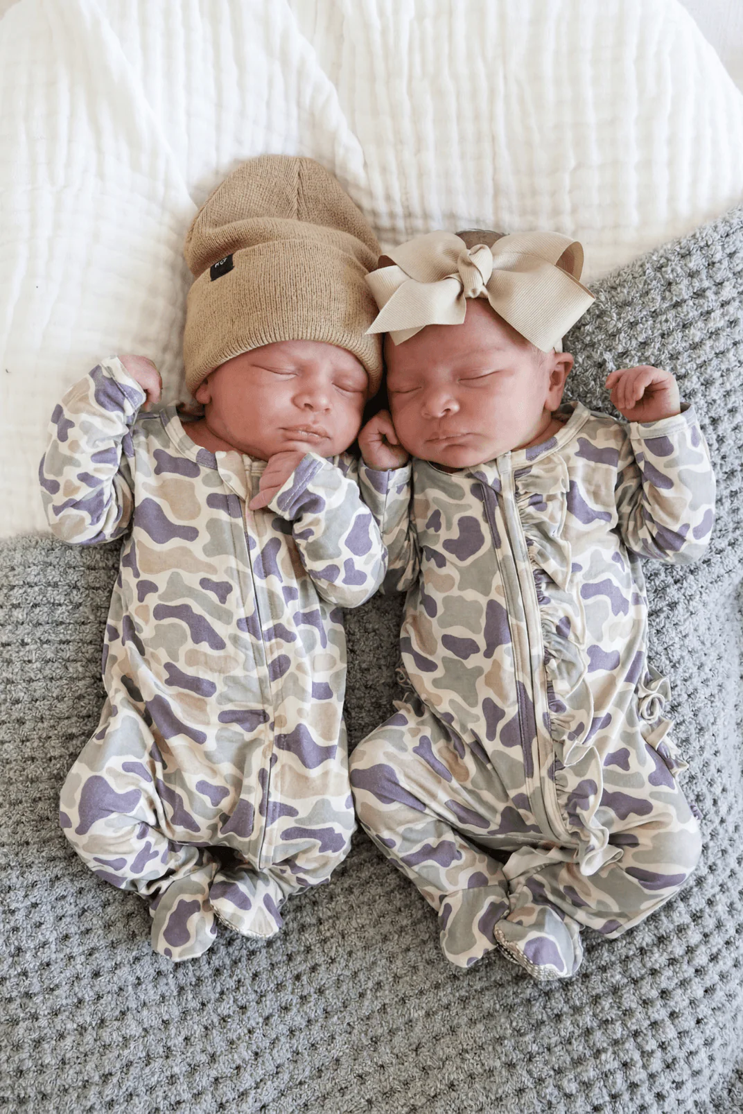 Ribbon Bow Headband | Taupe - Image 3