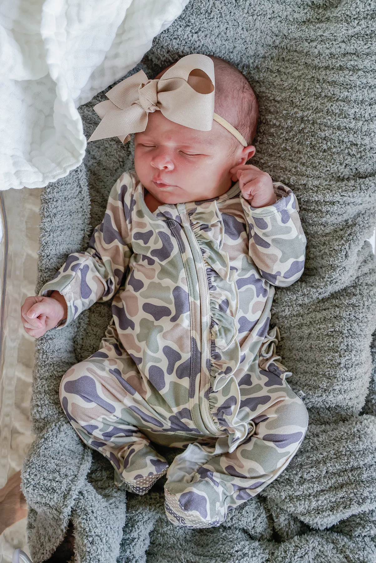 Ribbon Bow Headband | Taupe - Image 6