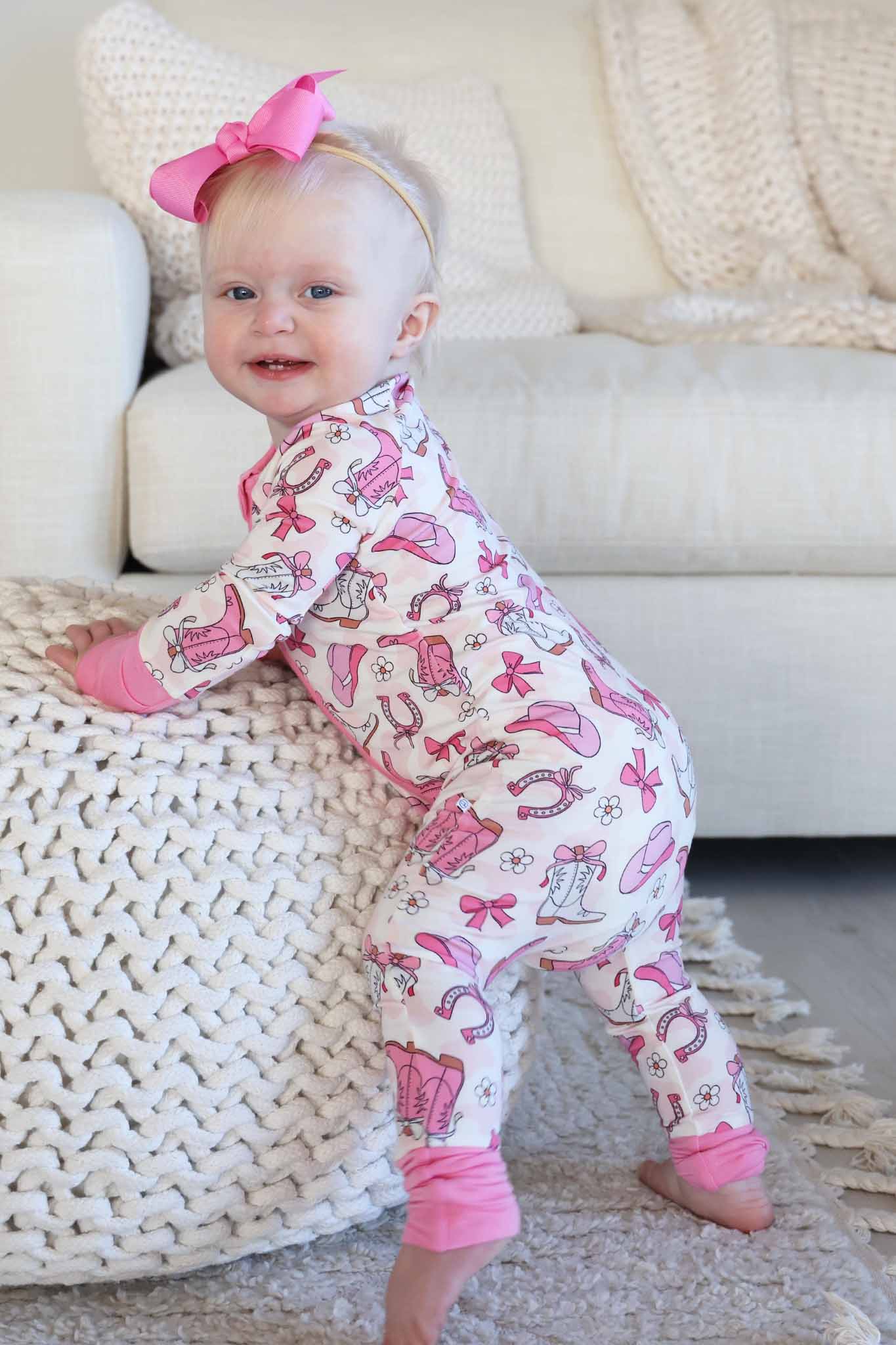 Rodeo Dreams Convertible Zip Romper | Pink - Image 5